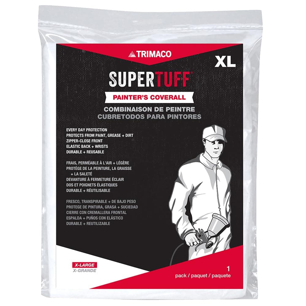 SuperTuff Polypropylene Coverall, X-Large, White