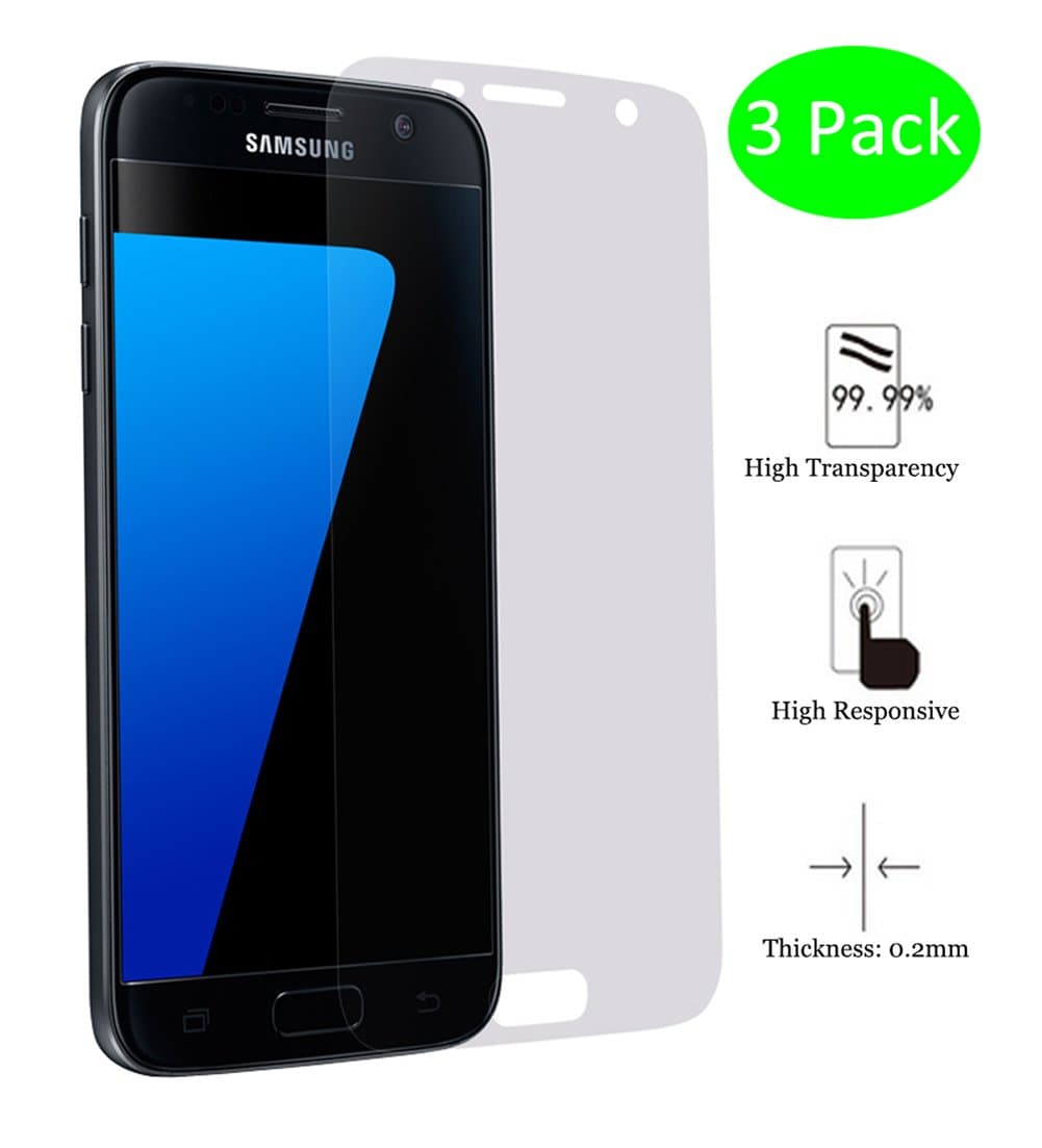Galaxy S7 Screen Protector Anti-Explosion Full Coverage HD Clear Film for Samsung S7 (3 Pack)