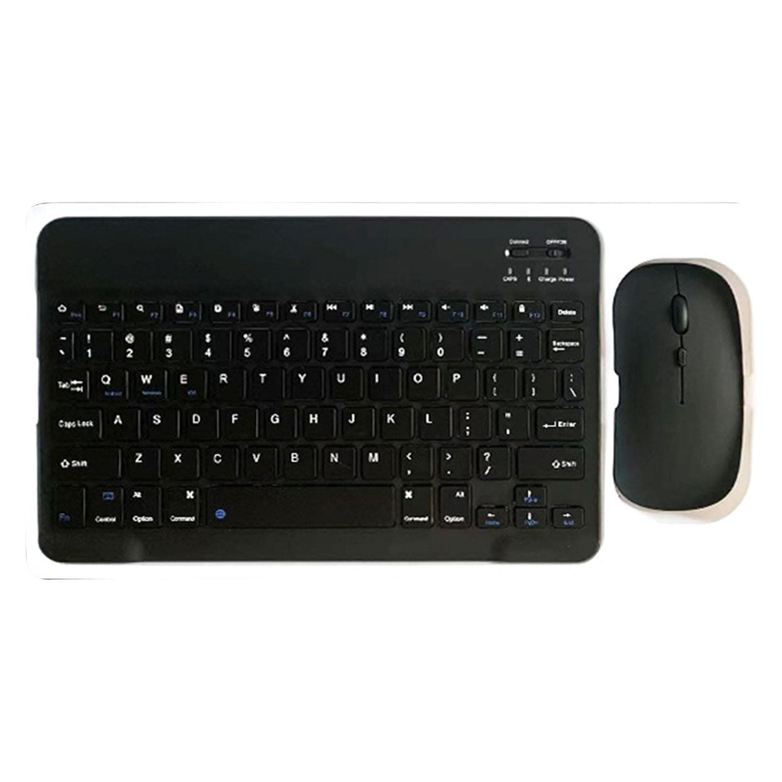 Keyboard and Mouse Wireless Combo 2.4GHz, Compact Cordless Computer Keyboard and Mouse Set, Silent Wireless Keyboard and Mouse, Lag-Free for Computer, Laptop, PC, Windows, Chrome OS