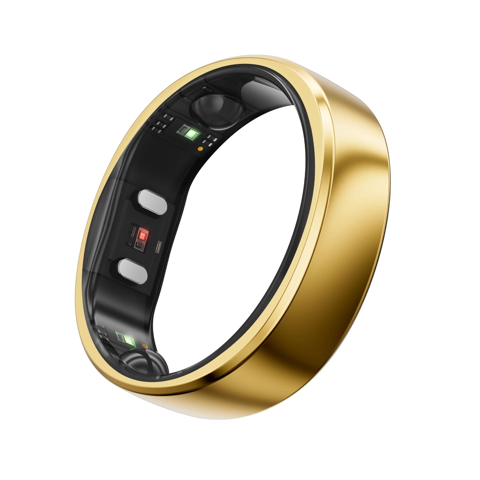 RingConn Gen 2, World’s First Smart Ring with Sleep Apnea Monitoring, No APP Subscription, 12-Day Battery Life, Stress/Heart Rate/Women's Health Tracker, Android & iOS Compatible (Gold, Size 7)