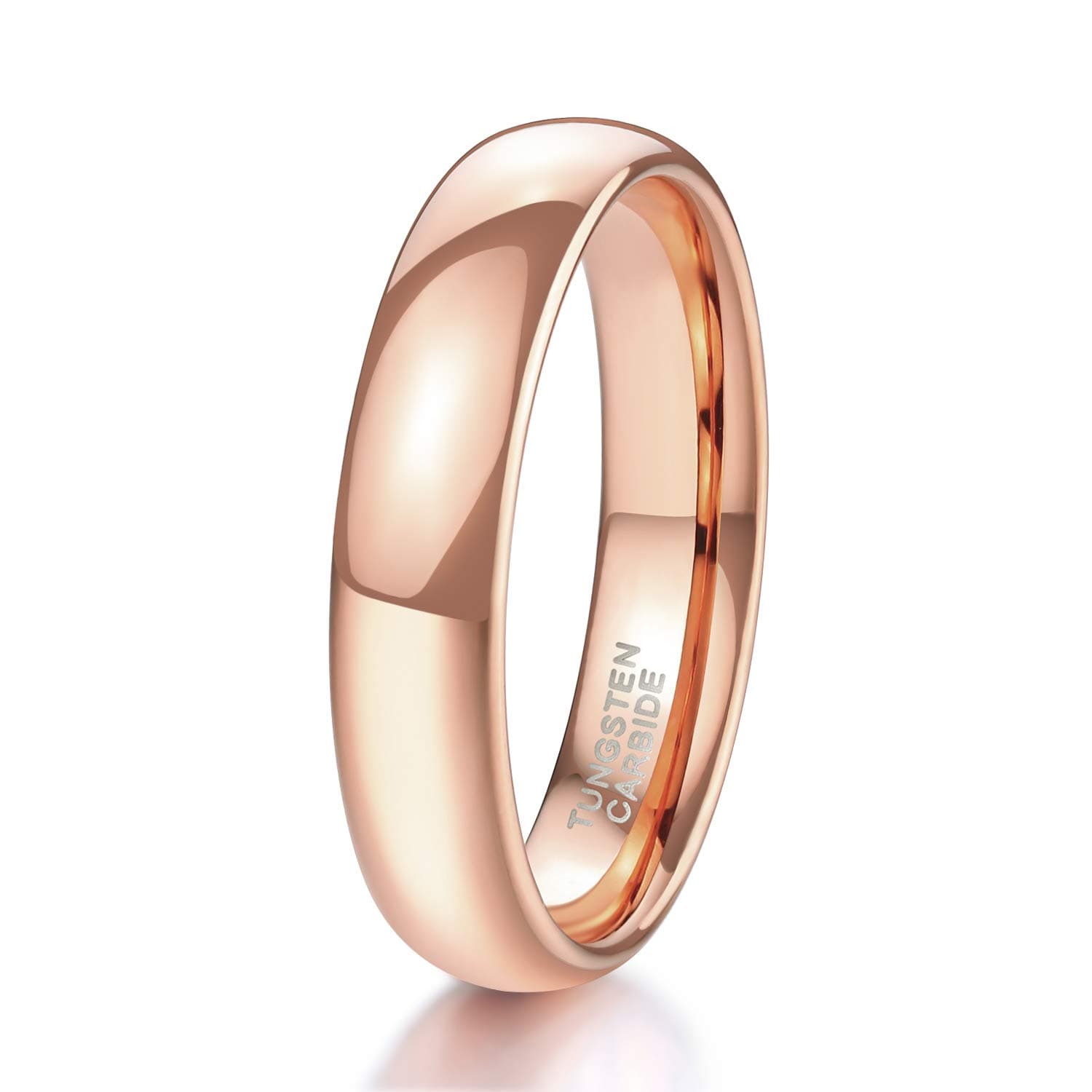 Rose Gold Plated Tungsten Ring