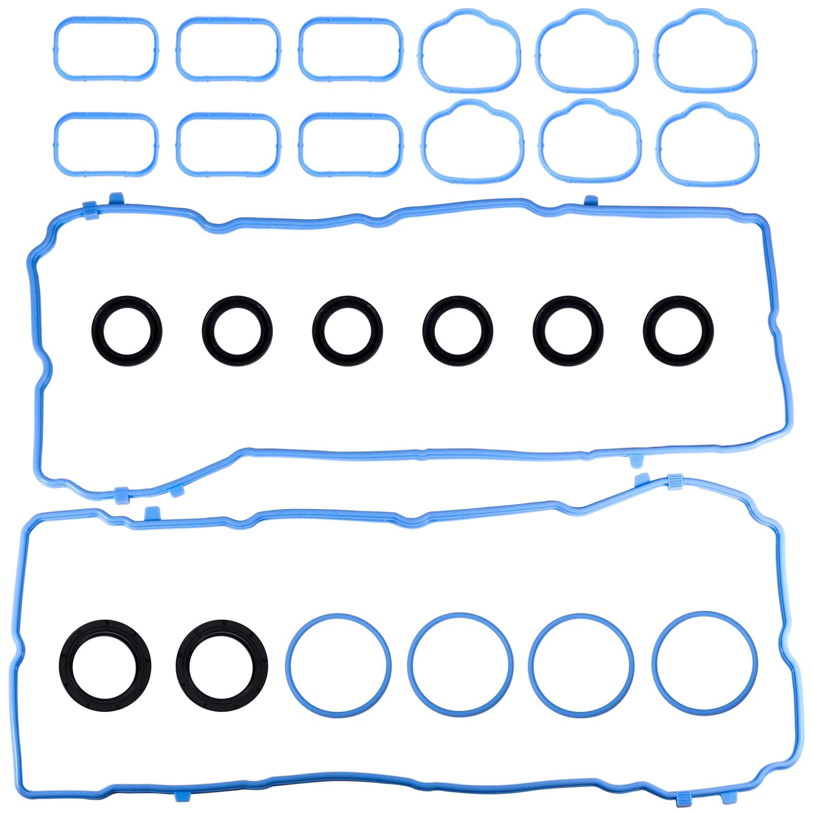 VS50805R for Dodge Charger Challenger Valve Cover Gasket Seal &MS97204 Intake Manifold Gasket 3.6L 2011-2022,Chrysler 200 300,Durango Grand Caravan Journey Jeep Cherokee,Wrangler,Ram 1500 5184596AE