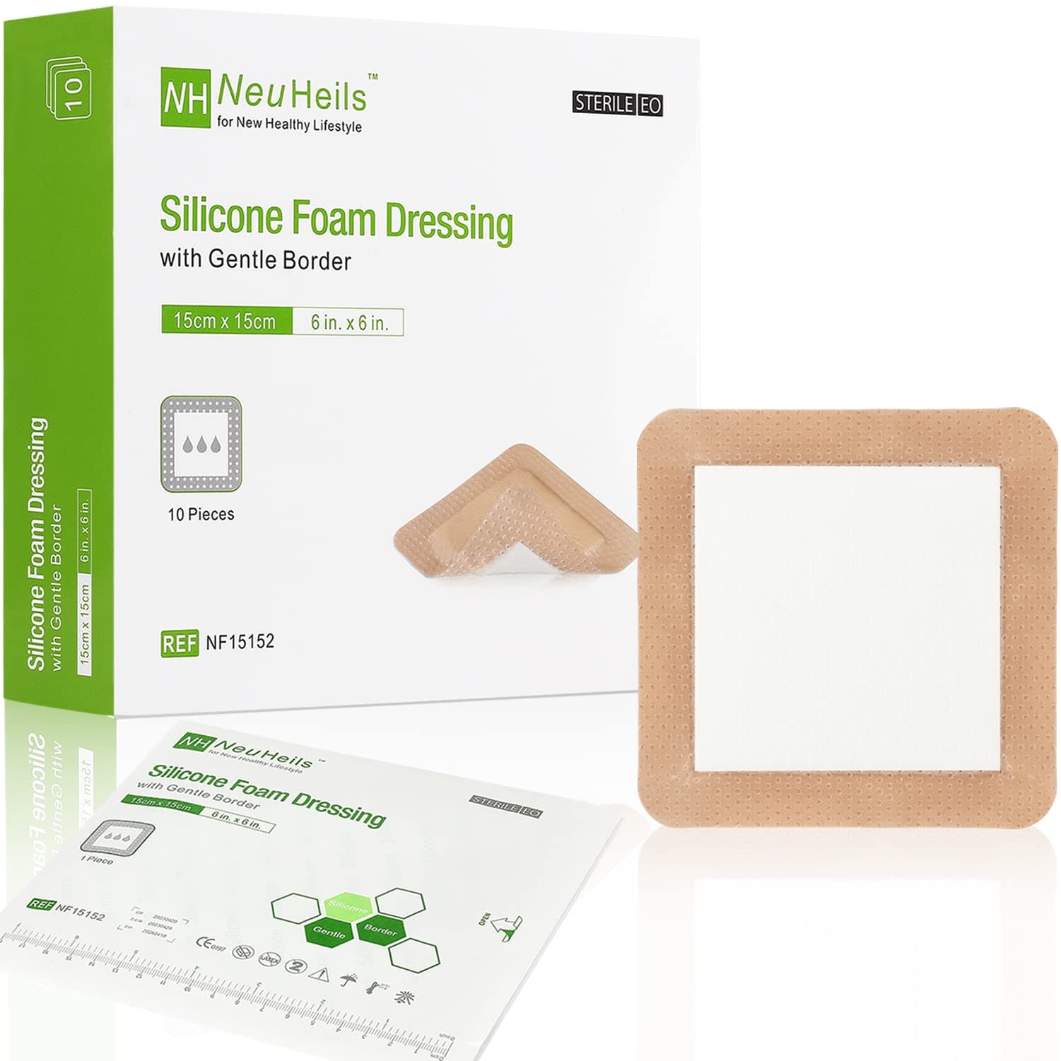Silicone Foam Dressing with Gentle Border