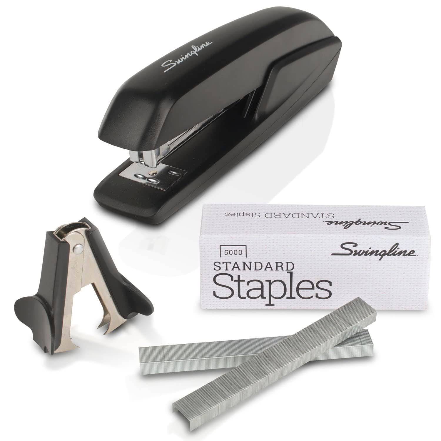 Standard Stapler Value Pack, Includes Stapler, 5000 Count Staples and Staple Remover, Black (S70754551H)