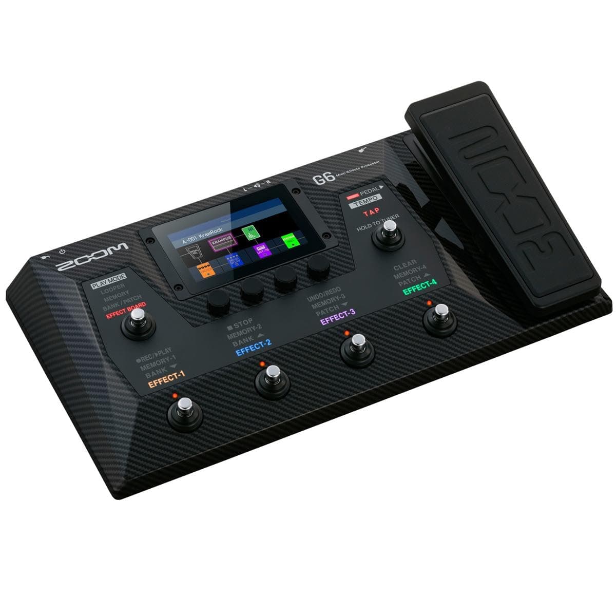 G6 Guitar Multi-Effects Processor with Expression Pedal, 100+ Effects, Amp Modeling & IRs, Looper, Touchscreen Display, and USB Audio Interface
