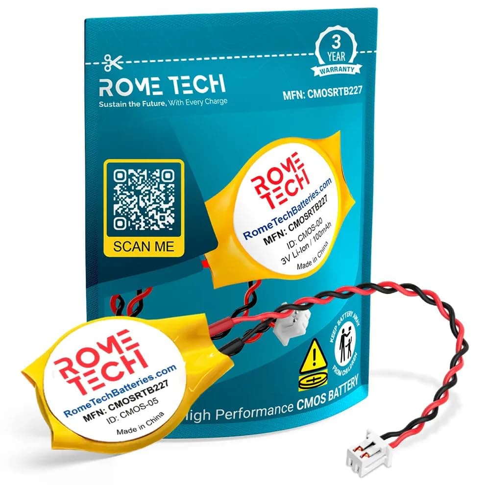 Rome Tech CMOS Battery for Lenovo ThinkPad T60 / Lenovo ThinkPad T60p / Lenov...