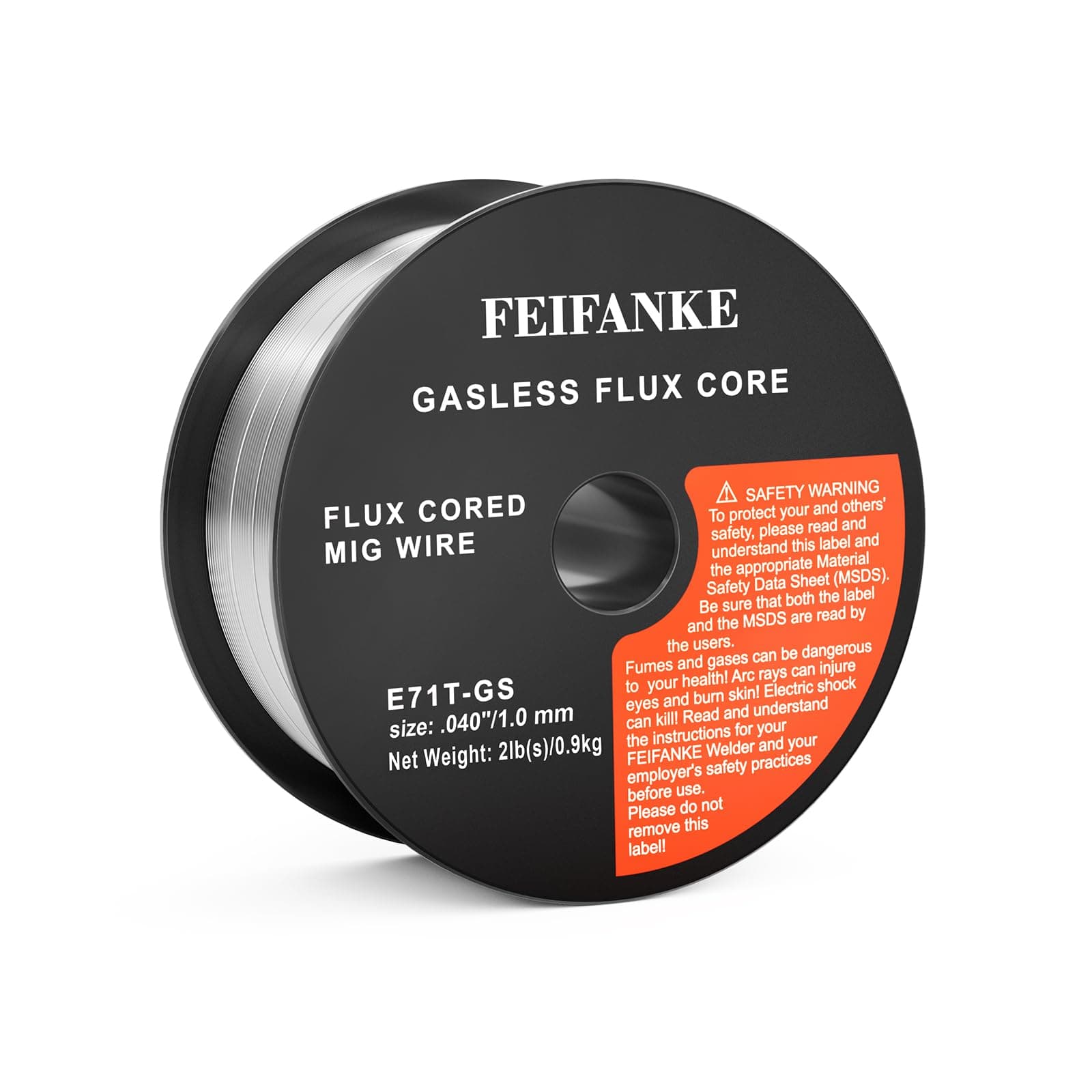 Flux Core Welding Wire 1.0MM E71T-GS 1KG MIG Welding Wire Mild Steel Gasless Welding Wire Without Gas Self Shielded Stainless Steel Wire for MIG Welding Machines Spool Roll
