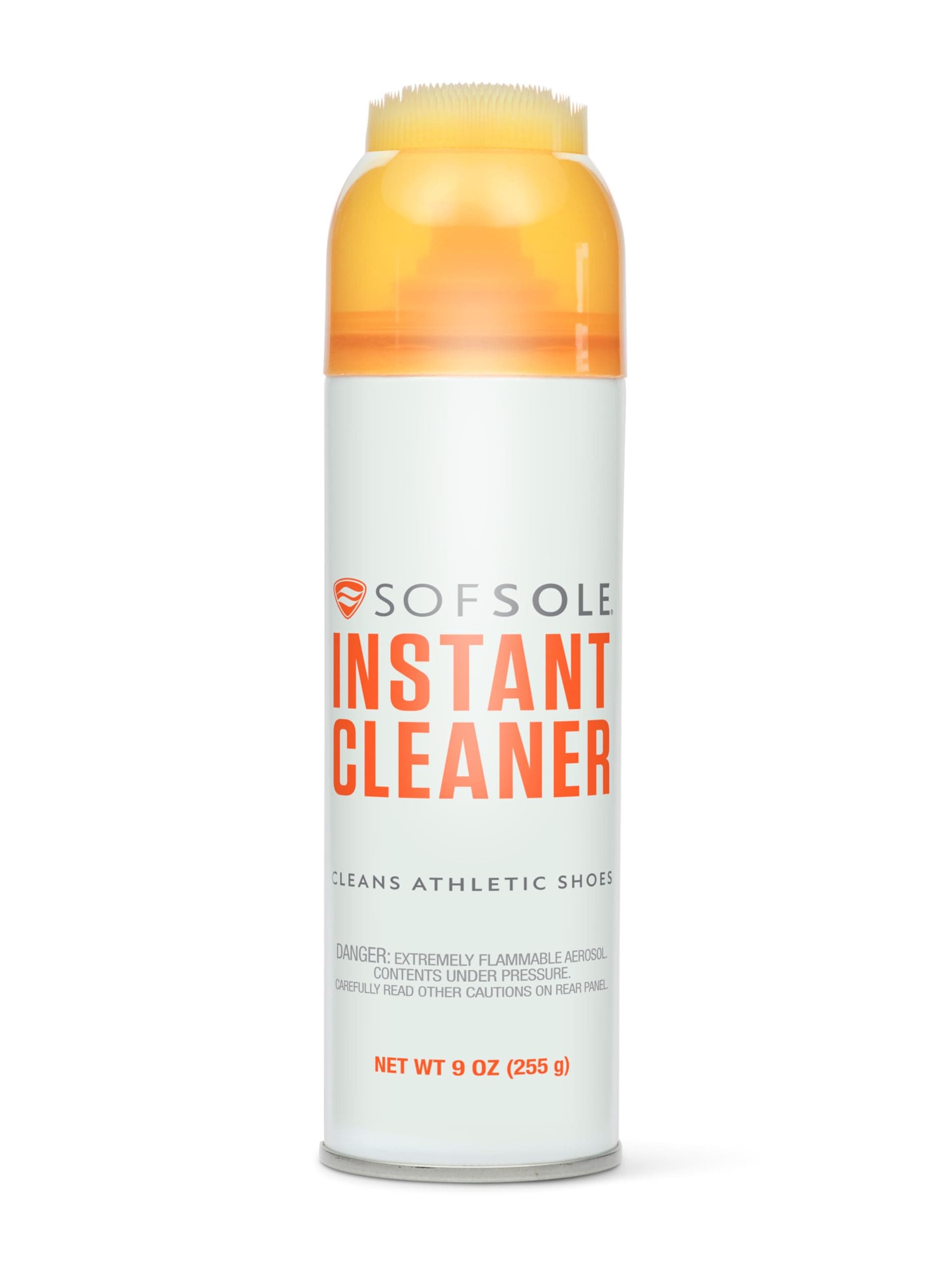 SOFSOLE Instant Cleaner 5 oz or 9 oz - Deep Cleaning Foaming Action Lifts Dirt & Debris from Toughest Fabrics & Materials - Scrub Top Applicator - Refreshing Scent - Athletic Shoes & Footwear