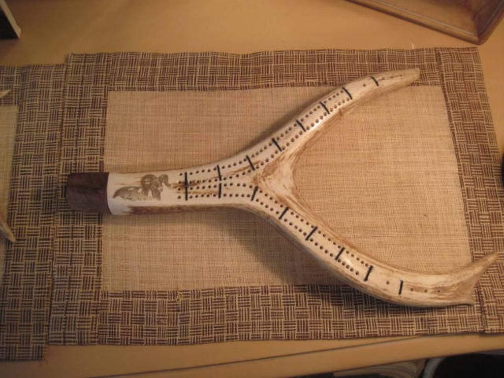 Antler Cribbage Board