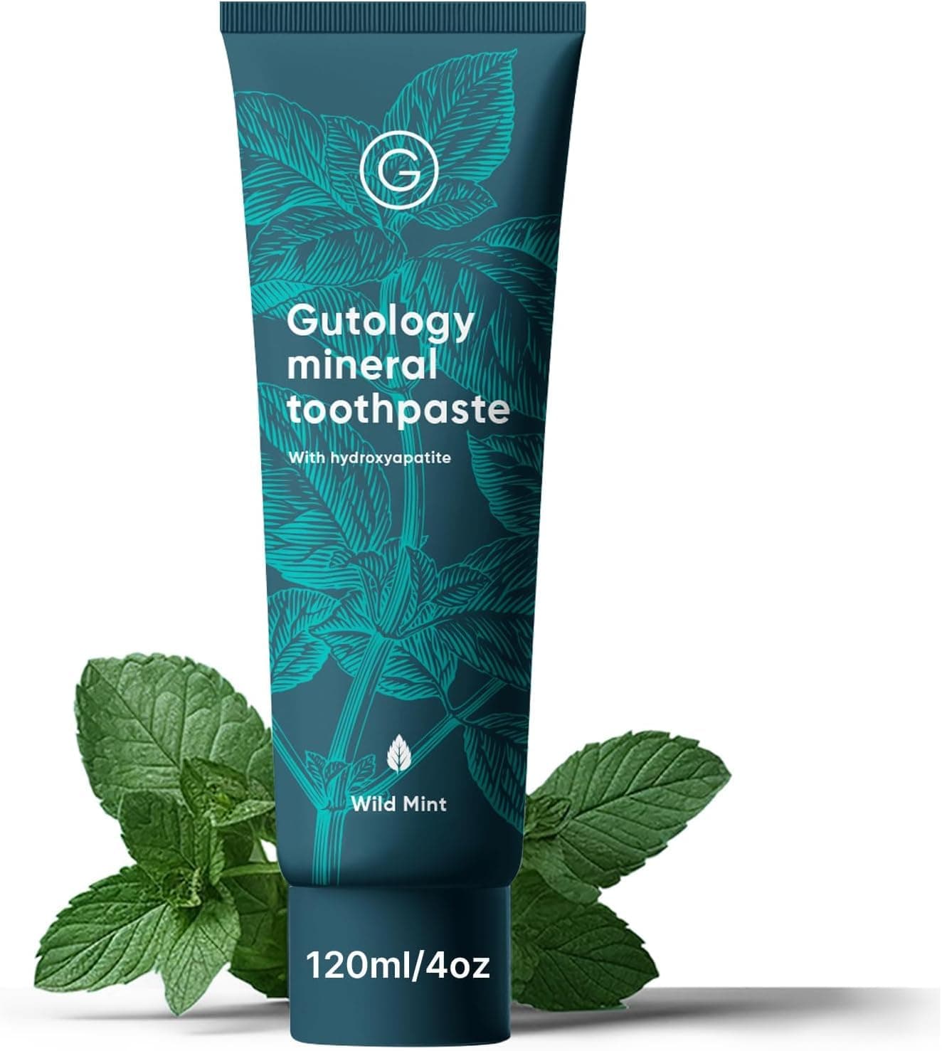 – Mineral Hydroxyaptite Toothpaste 120ml Microbiome Friendly Fluoride Free Toothpaste Suitable for Adults & Children for Sensitive Teeth - Wild Mint