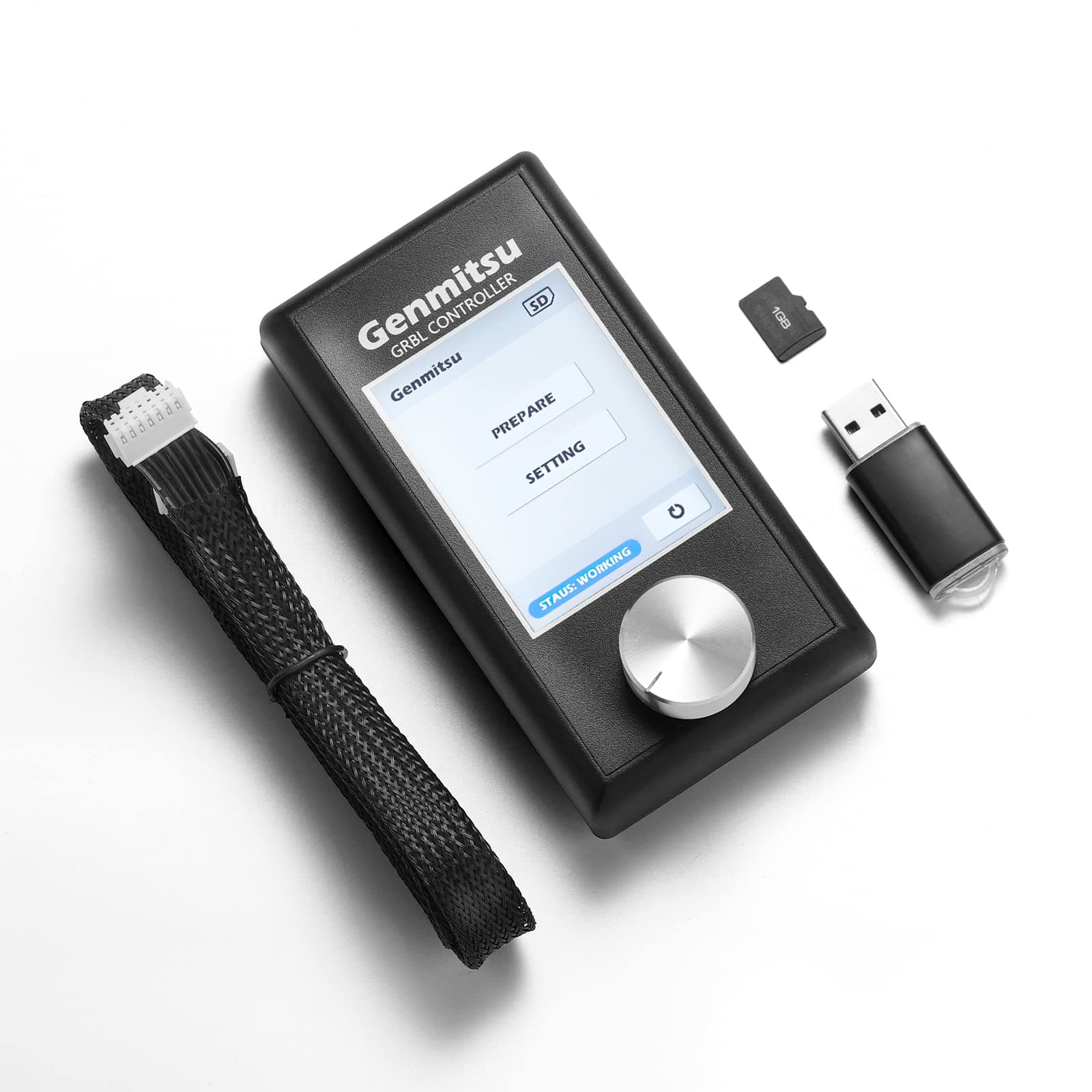 Genmitsu CNC Router Machine Offline Control Module, Dial Design for Offline and 4-Axis Control, for Genmitsu 4040-PRO/4040 Reno/4040-PRO MAX