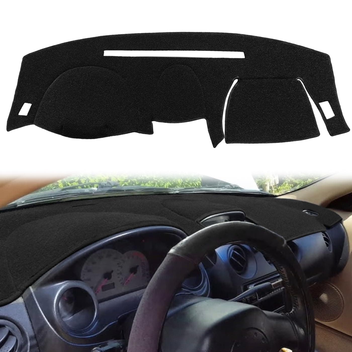 Dash Cover Mat Custom Fit for Mitsubishi Eclipse/Eclipse Spyder 2000-2005 , Dashboard Cover Pad Carpet Protector F112