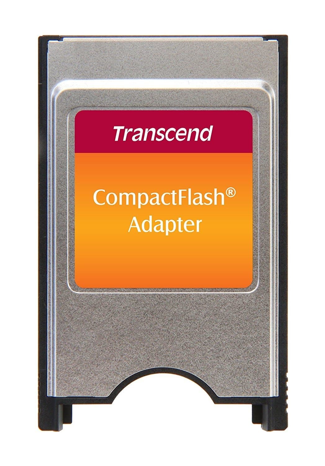 Transcend TS0MCF2PC PCMCIA CompactFlash Adapter, Grey, 1 Pack