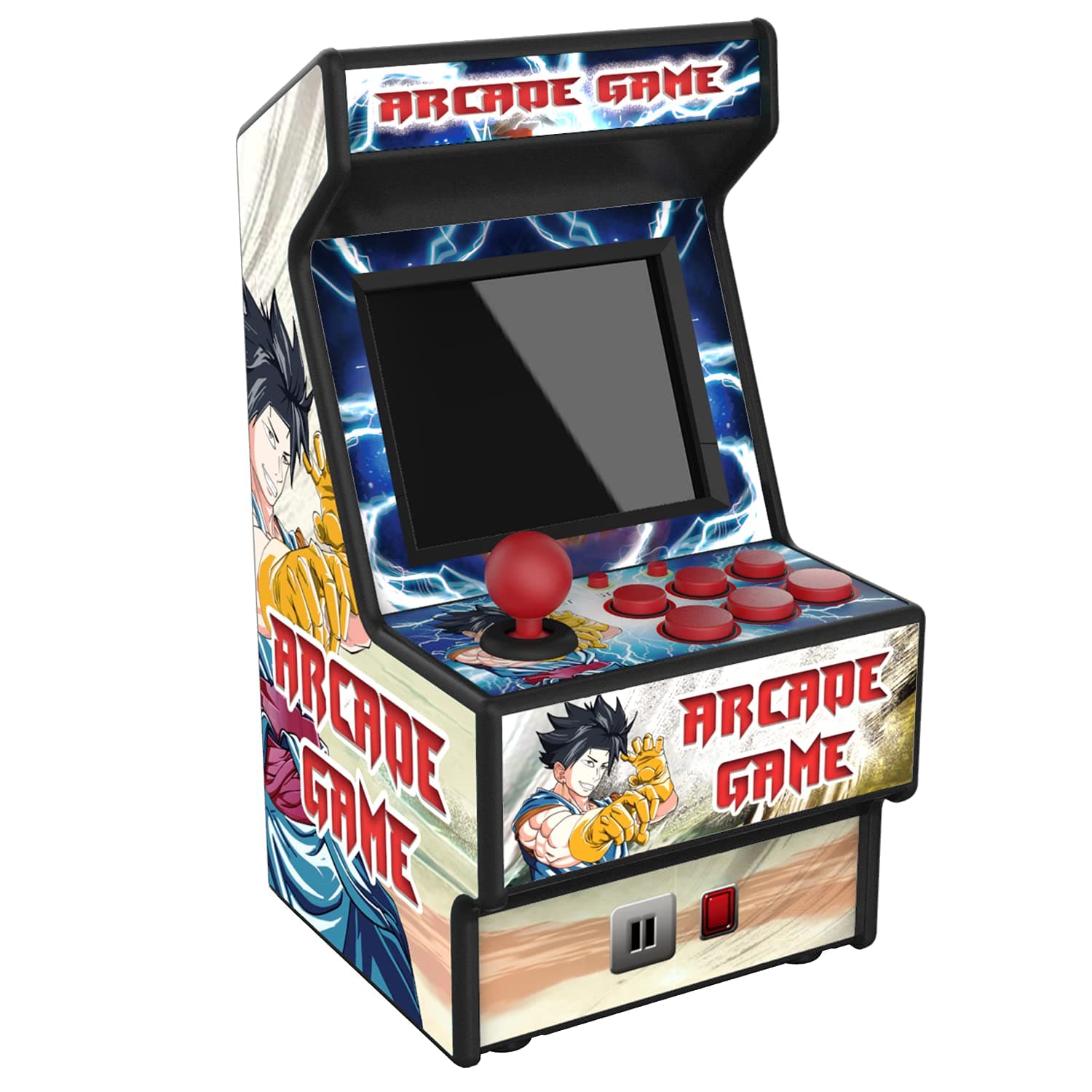 Mini Arcade Machine, 156 Built-In 16-Bit Games, 2.8” Full Colour Screen, 8-Way Joystick, Handheld Retro Games Console – Gaming by Golden Security!