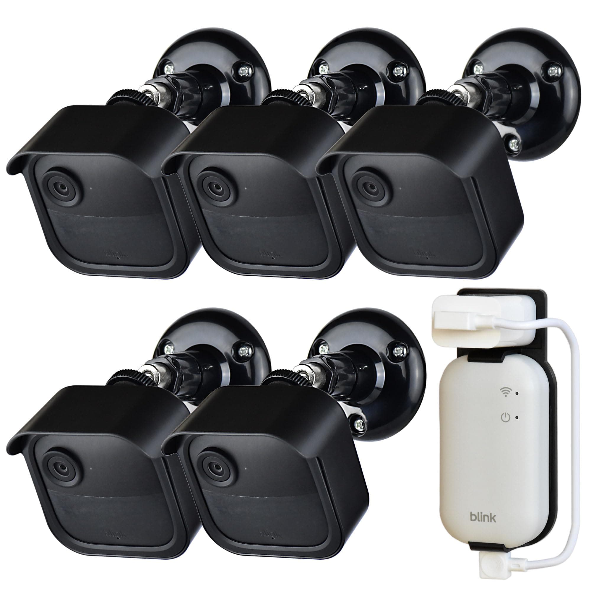 5PACK Blink Outdoor Camera Mount Bracket with Sync Module Core/XR Outlet Mount for Blink Outdoor 4th/3rd Camera (Camera Not Include)