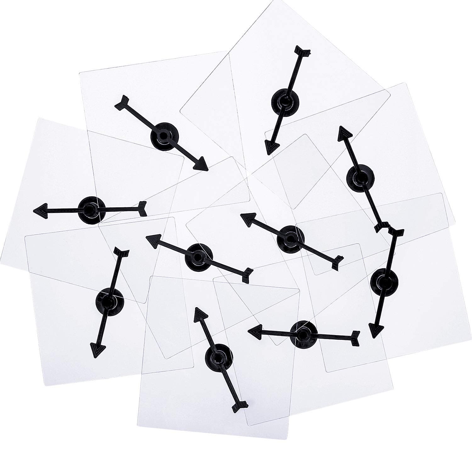 - Gejoy Transparent Spinners Bulk for Classroom Clear Spinners Dry Erase Math Game with Rotating Arrow(10 Pack,Clear)