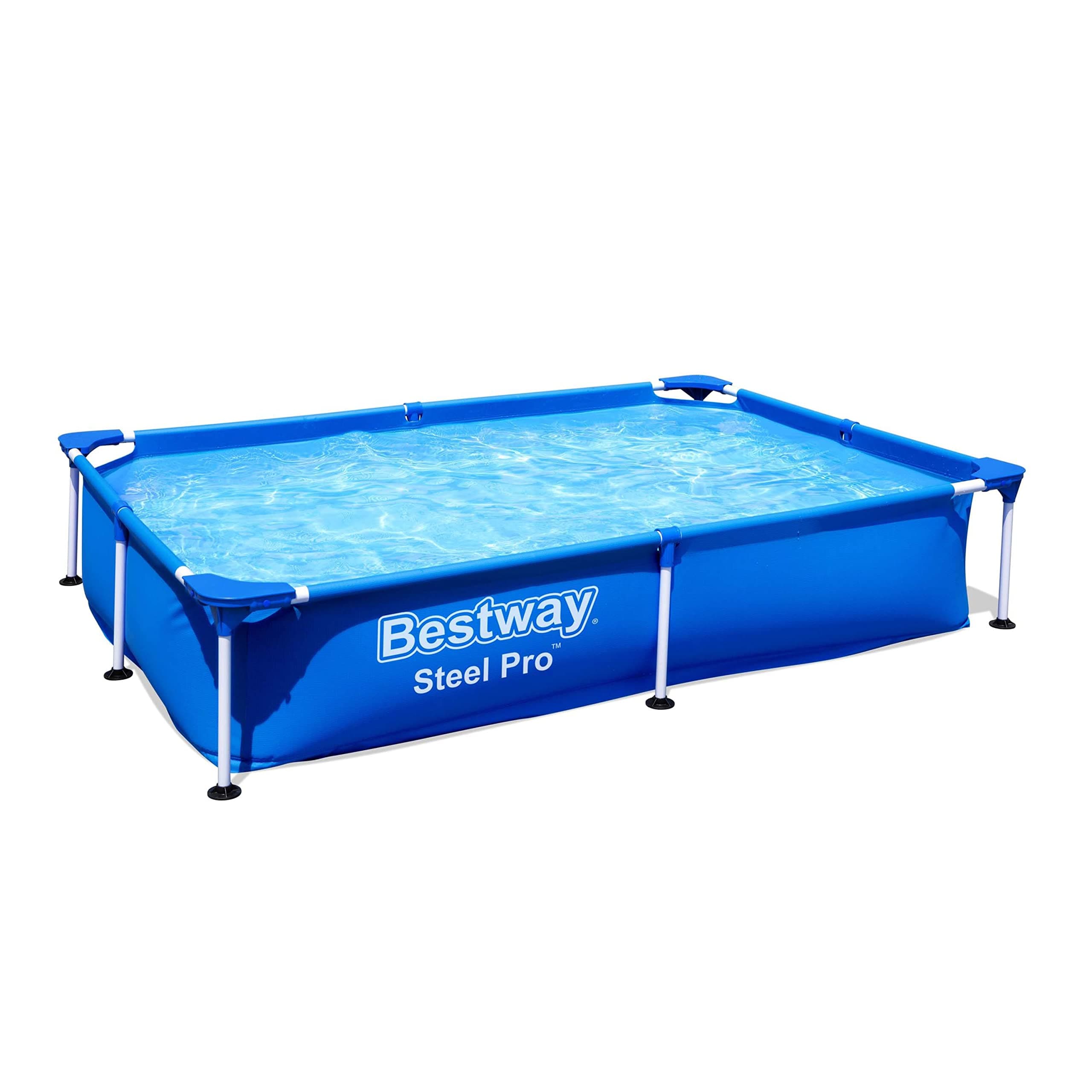 Bestway 56401 Rectangular Frame Pool Bestway My First Flame 87" Rectangle Frame Pool Rectangular Pool 8.7 ft (2.21 m) Wide 16.9 inches High