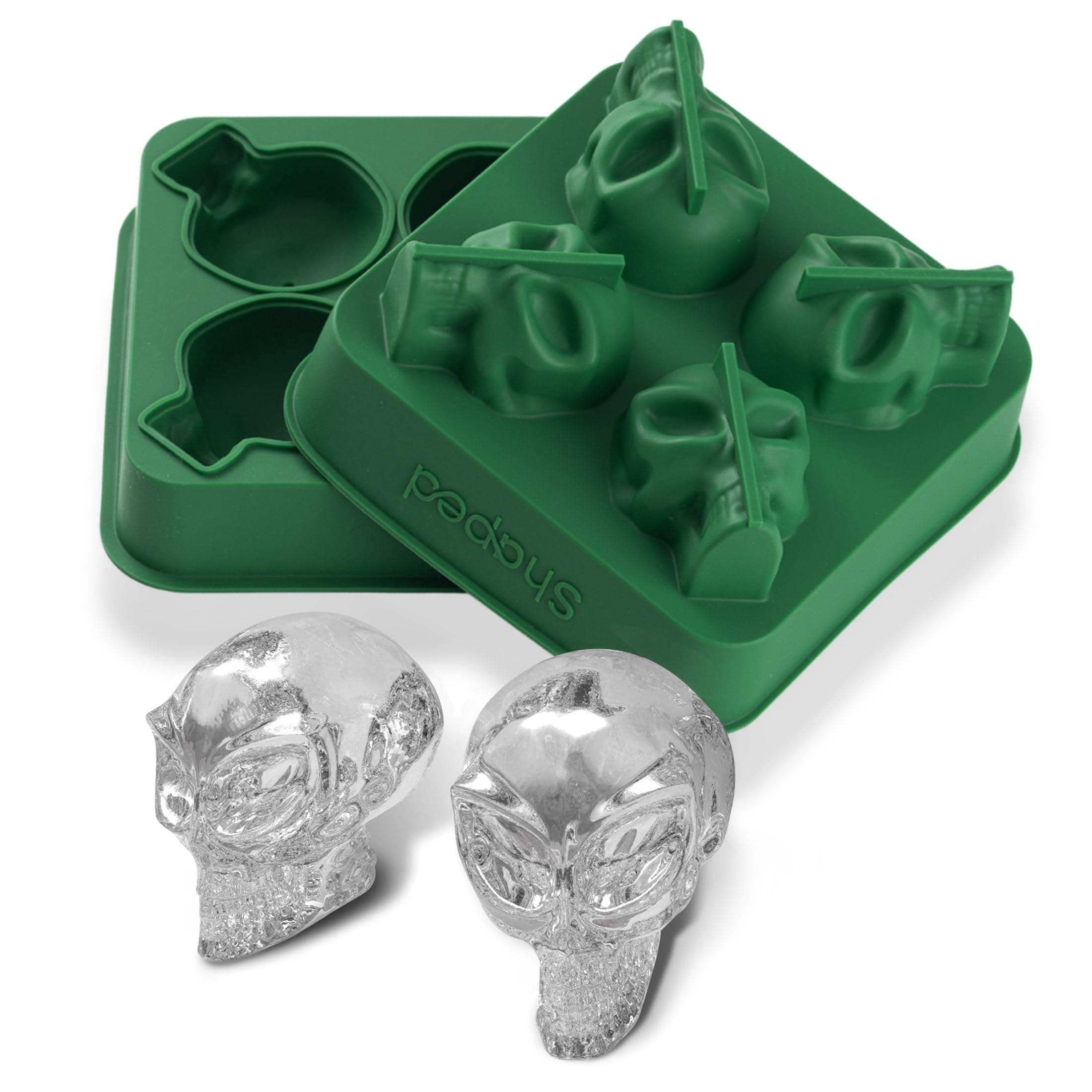 3D Alien Skull Ice Mold
