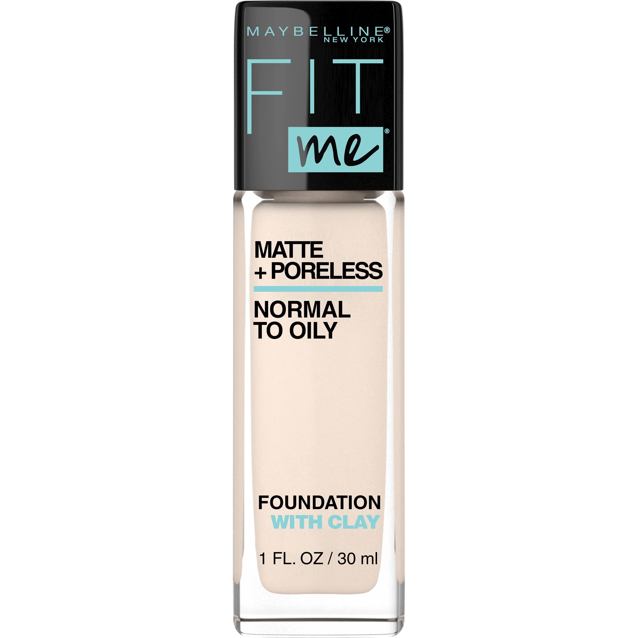 Fit Me Matte + Poreless Liquid Foundation Medium Coverage For Oily Skin, Fair Porcelain, 1 Fl Oz, Pack Of 1