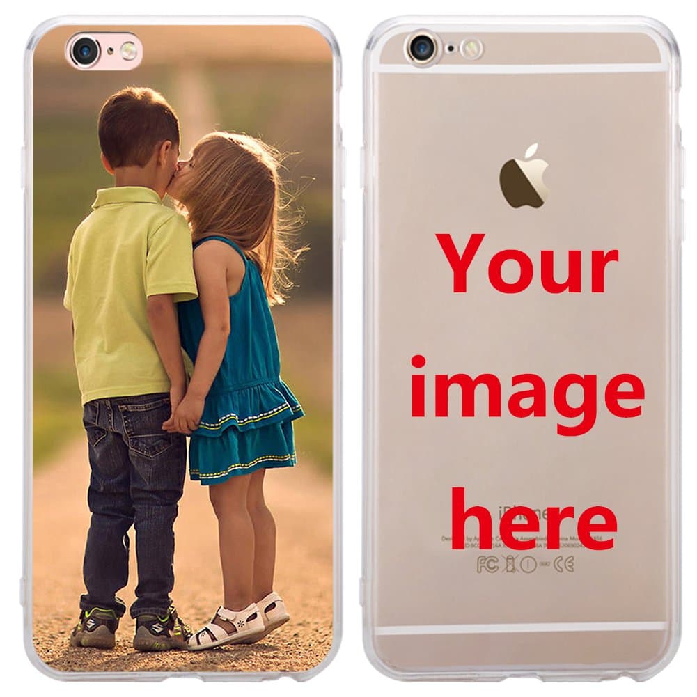 Depthlan Custom Phone Case for iPhone 8 / iPhone 7, Personalized Photo Phone Case, Soft Protective TPU Bumper, Customized Cover Add Image Painted Print Text Logo Picture