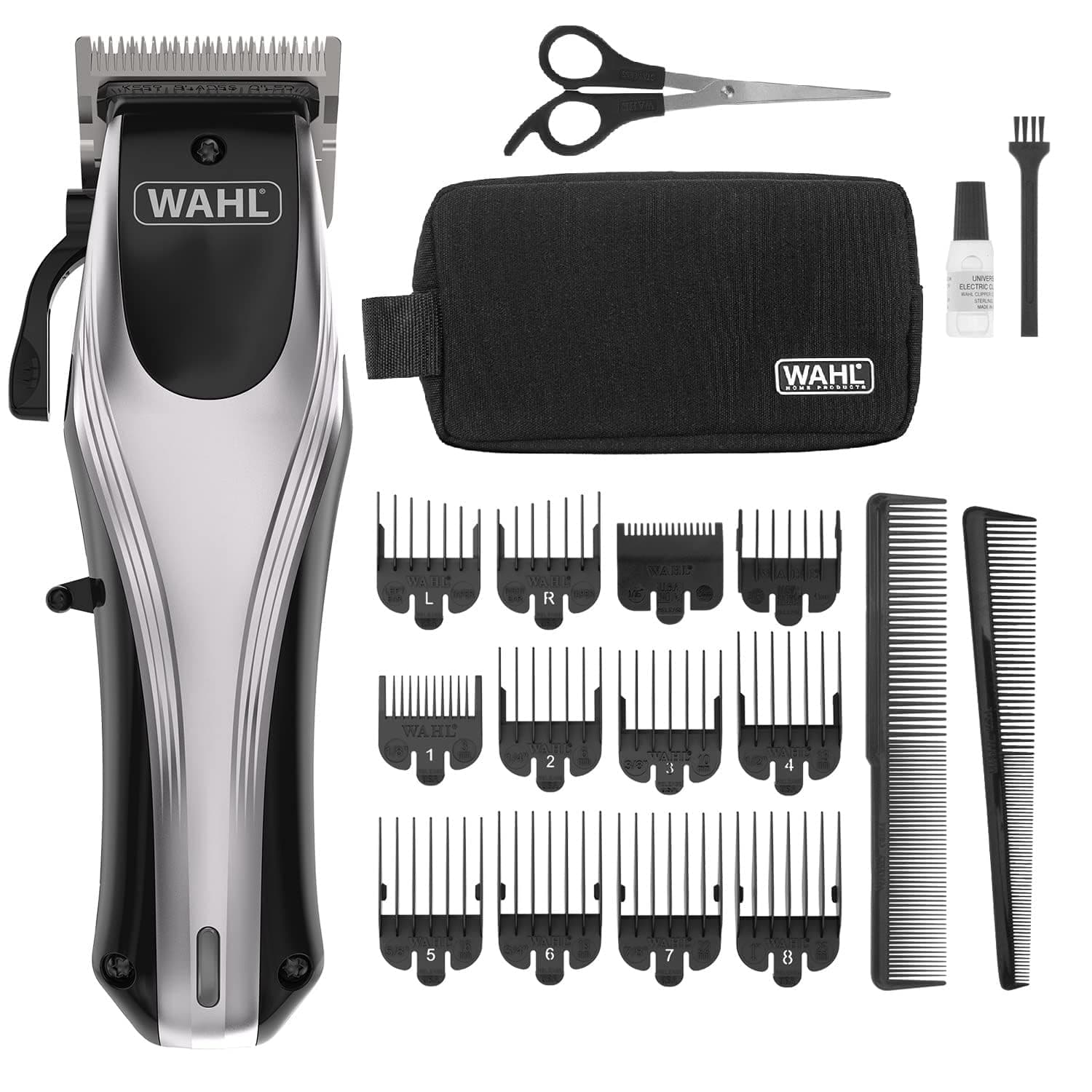 WAHL Multi Cut Pro Lithium Clipper with Long Lasting Battery | Quick & Smooth Cutting | Snag Free Precision and Comfortable Handling | Includes 12 Attachment Combs (9657-027)