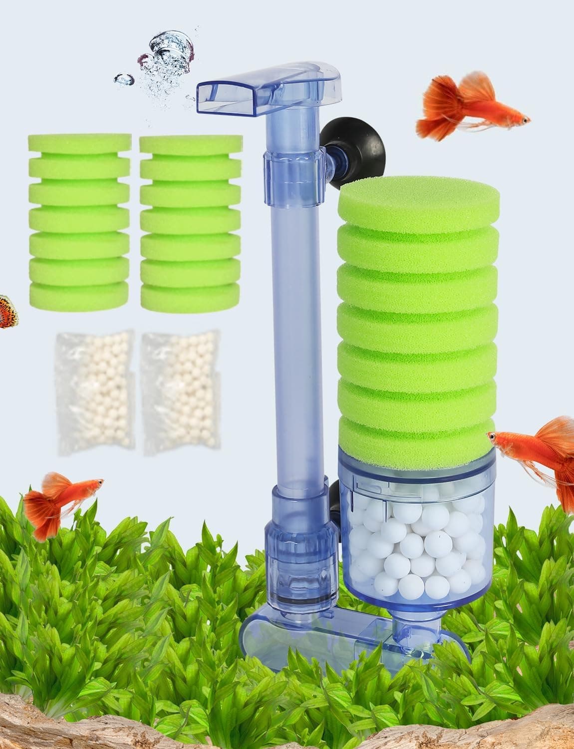 Green Single Sponge Filter