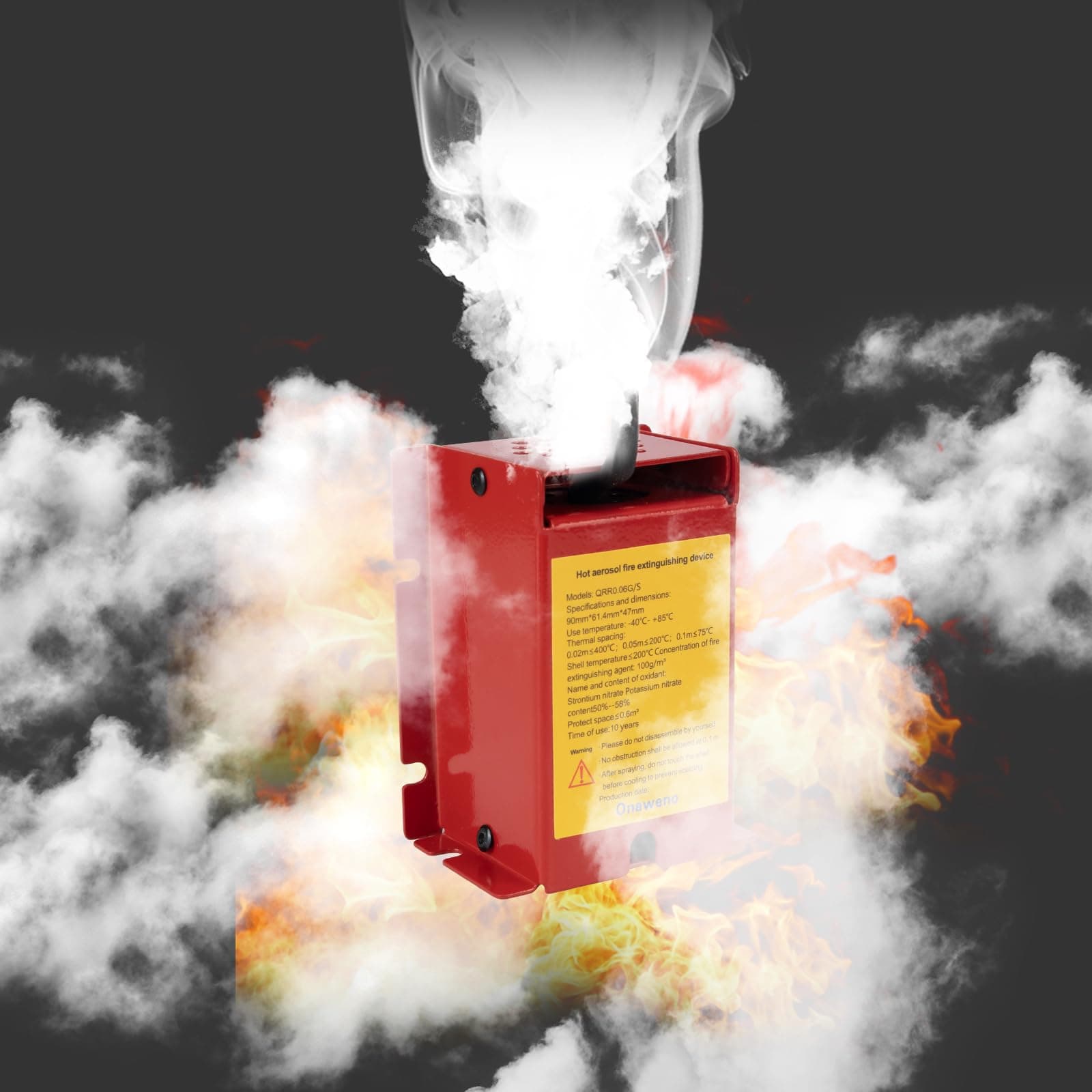 Medium automatic fire extinguisher effective fire extinguishing range 21.1 ft³