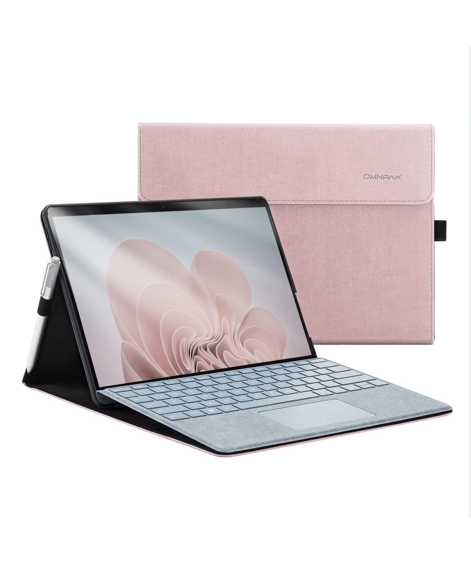 Microsoft Surface Pro 11/10/9 Case, Lightweight Protective, Multiple Angle, Stylus Holder, Designed for Surface 11th Edition AI 2024/Pro 9 5G 13" 2022, Compatible with Type Cover Keyboard