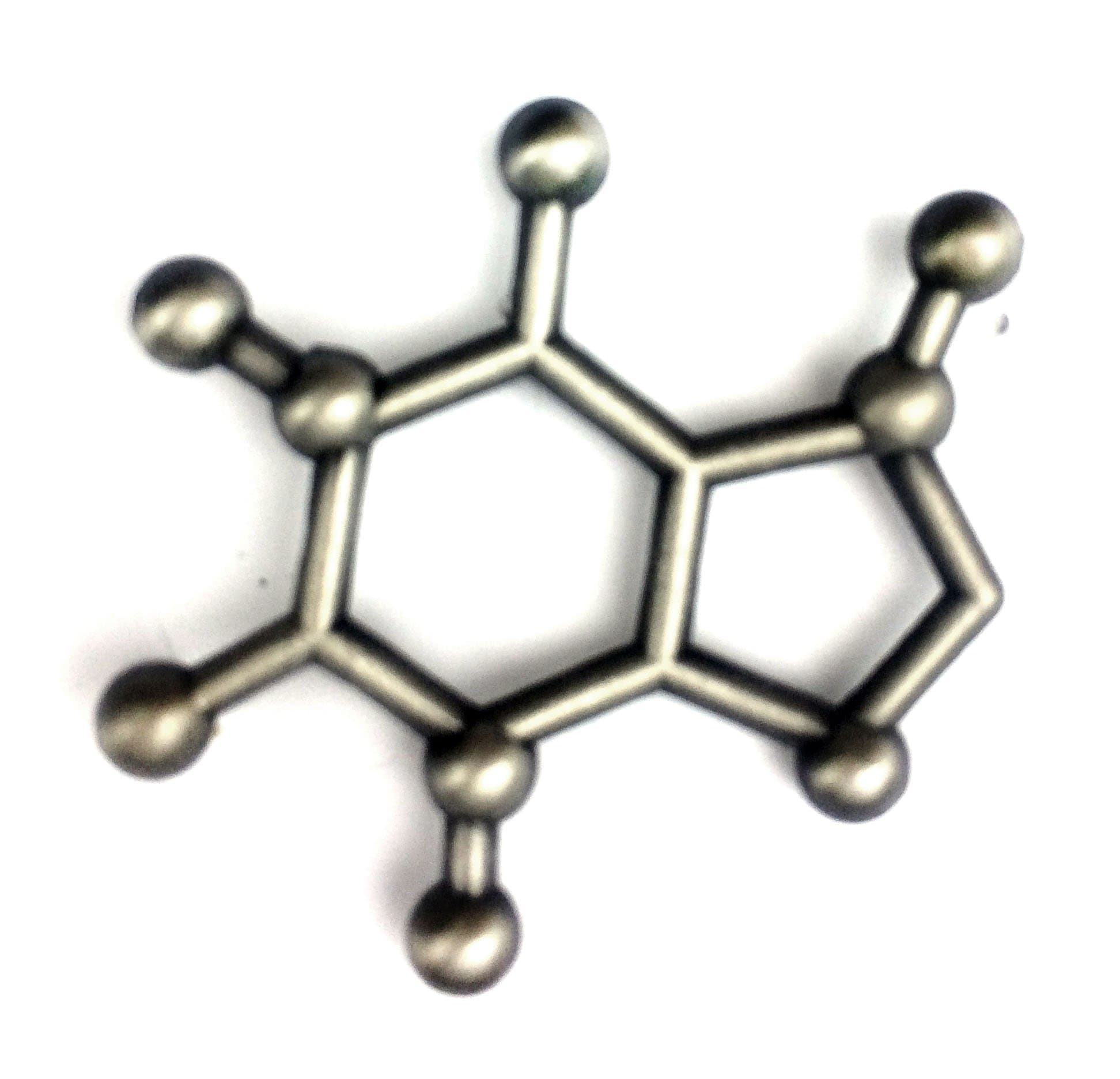 AnatomologyCaffeine Molecule Lapel pin