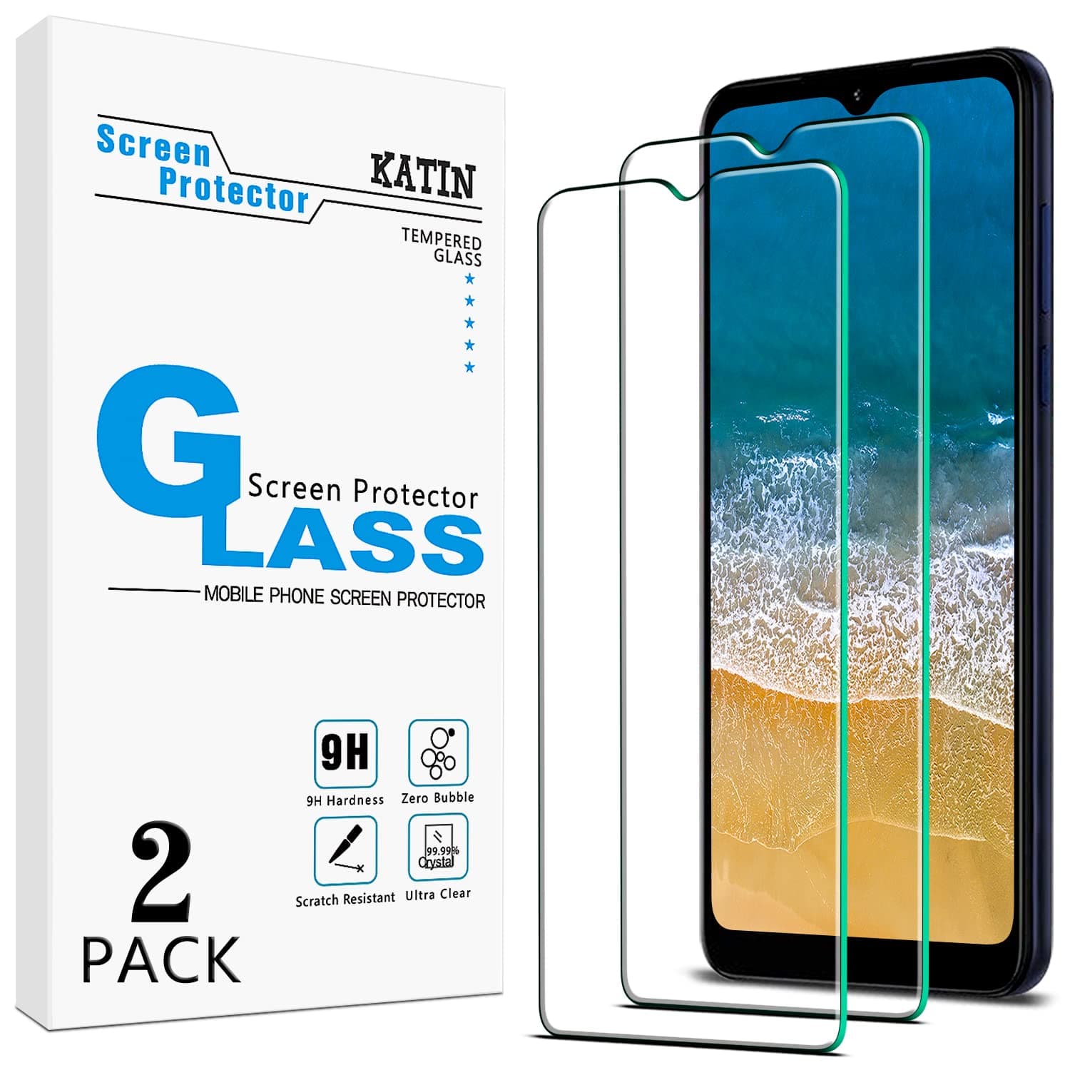JZG 2 Pack Screen Protector for iPhone 17 Pro 6.3 Inch, One Step Install, Auto Dust-Elimination, Bubble Free, HD Clear, 9H Tempered Glass