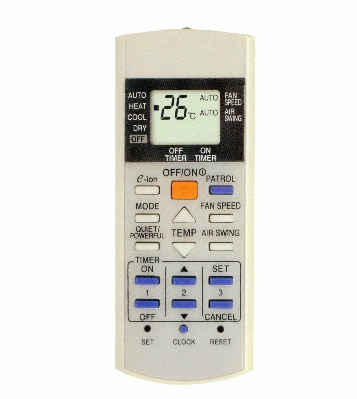 Compatible Ac Remote Control For Panasonic Ac Remote 23,White