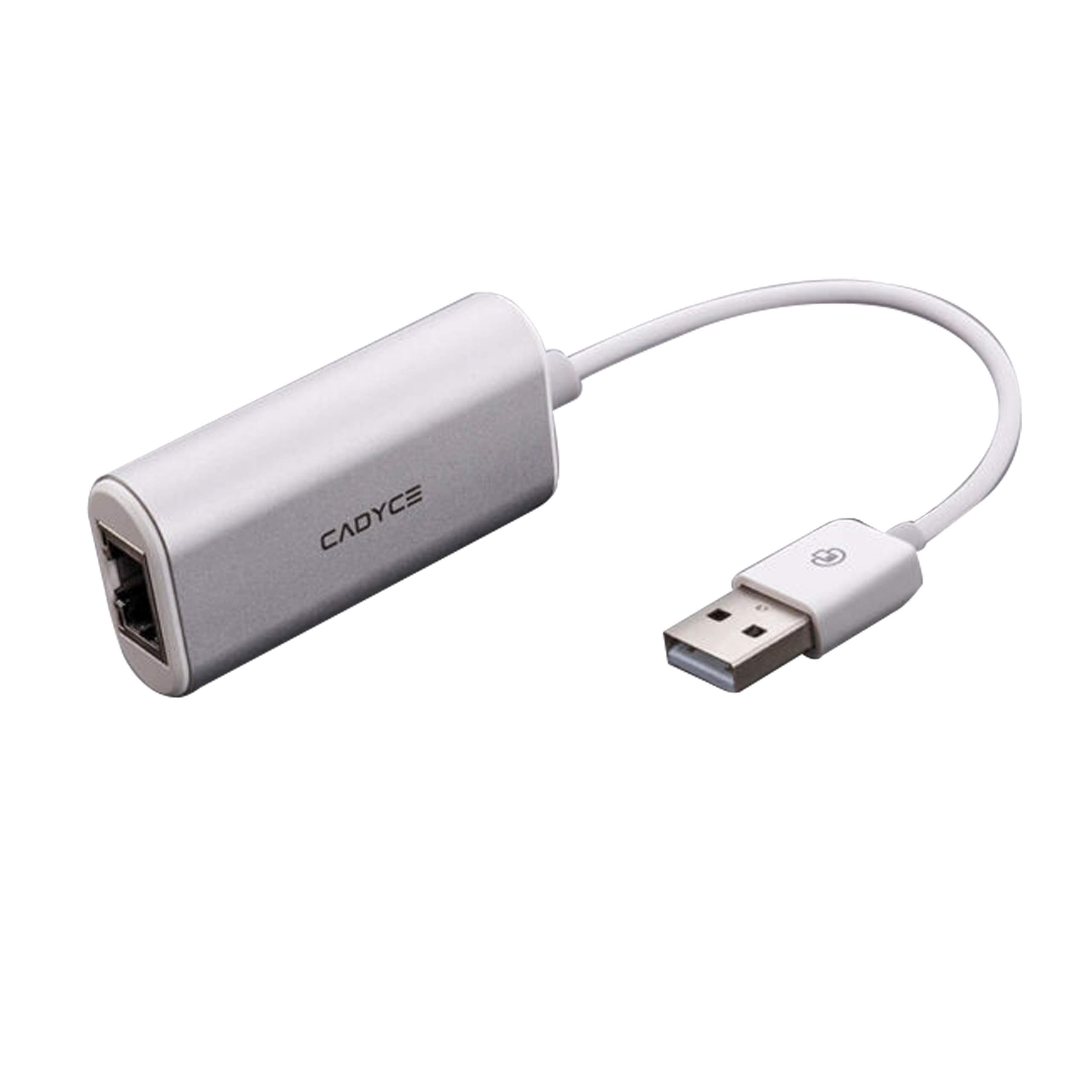 Cadyce CA-U2E USB to Ethernet Adapter (White)