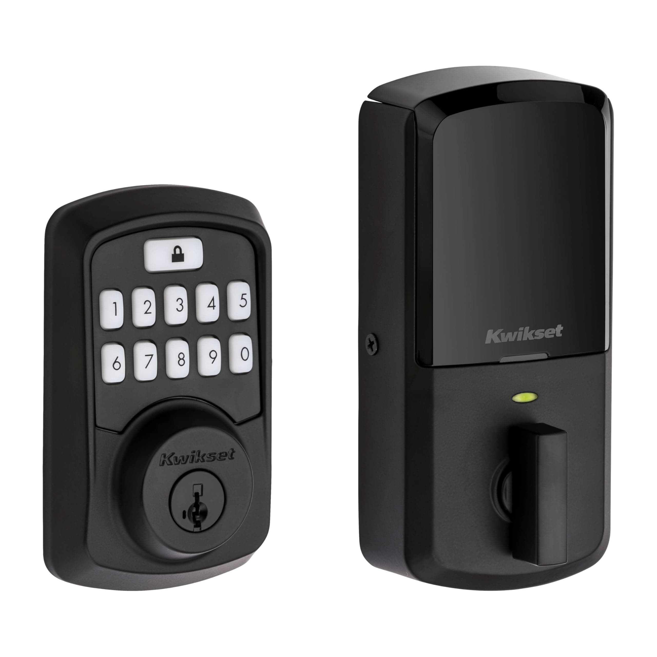 99420-003 Aura Bluetooth Programmable Keypad Door Lock Deadbolt Featuring SmartKey Security, Iron Black