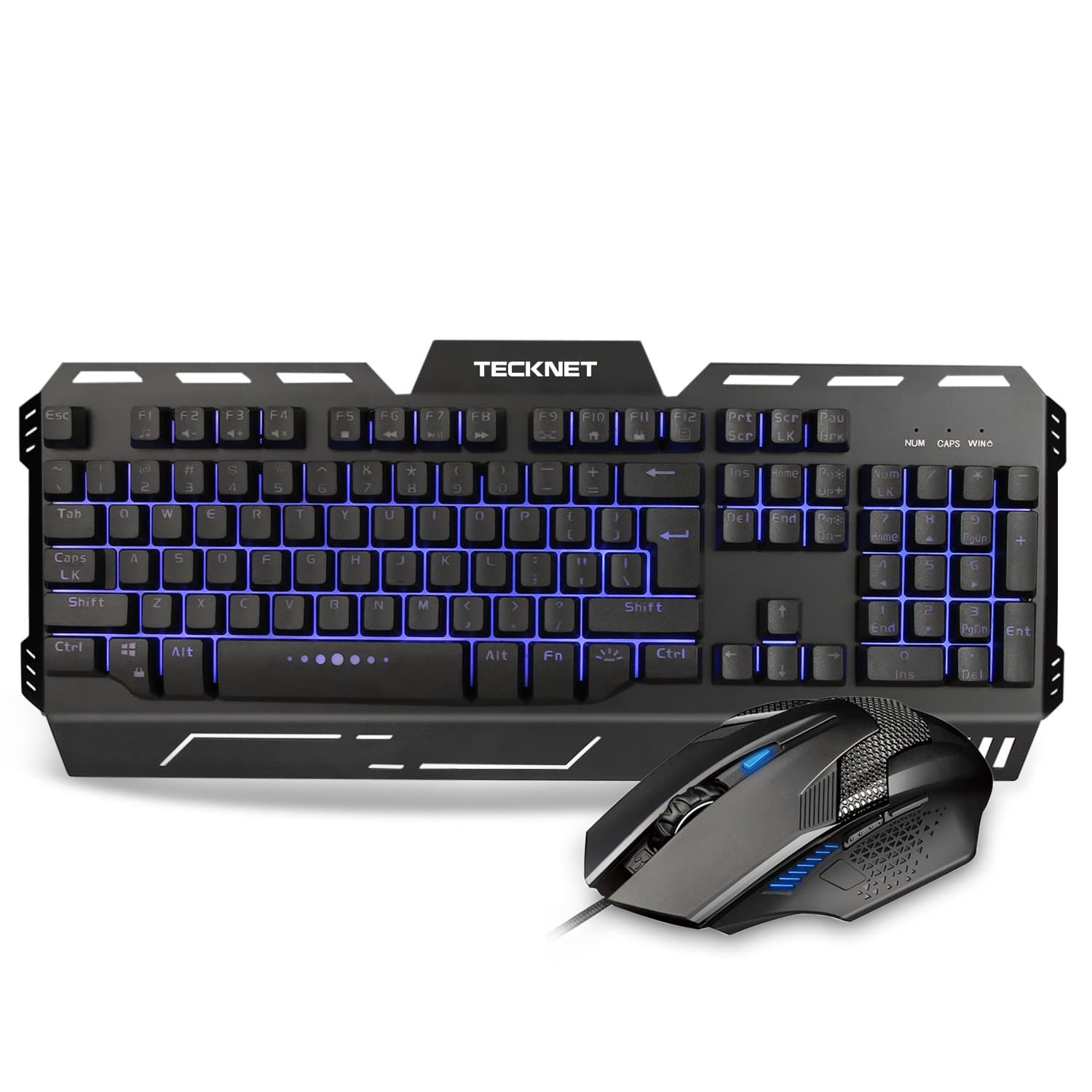 TeckNet Mechanical Gaming Keyboard, Fully Programmable, Water-Resistant