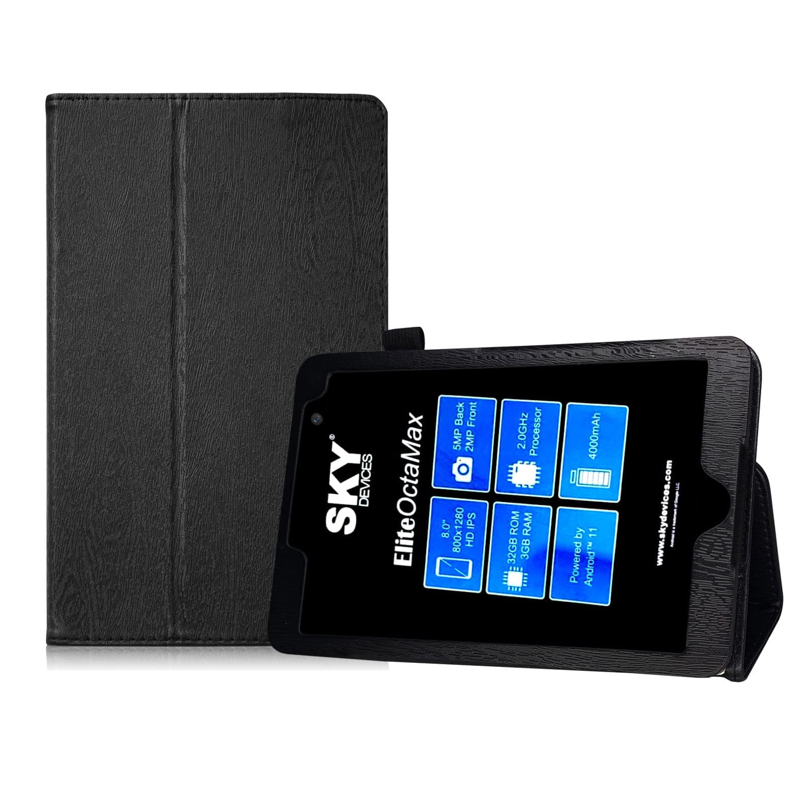 Nitro 8 Tablet Case(NOT for 8R), Transwon Case for MAXWEST Nitro 8 Tablet/XMOBILE X8A X8 Tablet - Black