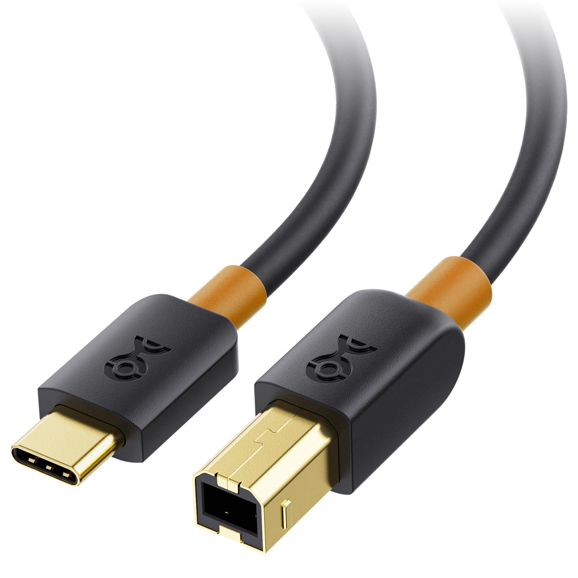 USB 2.0 Type C USB-C to Micro B Micro USB Cable with Braided Jacket in Black 3.3 Feet Black (6 Feet) USB-C to USB-B