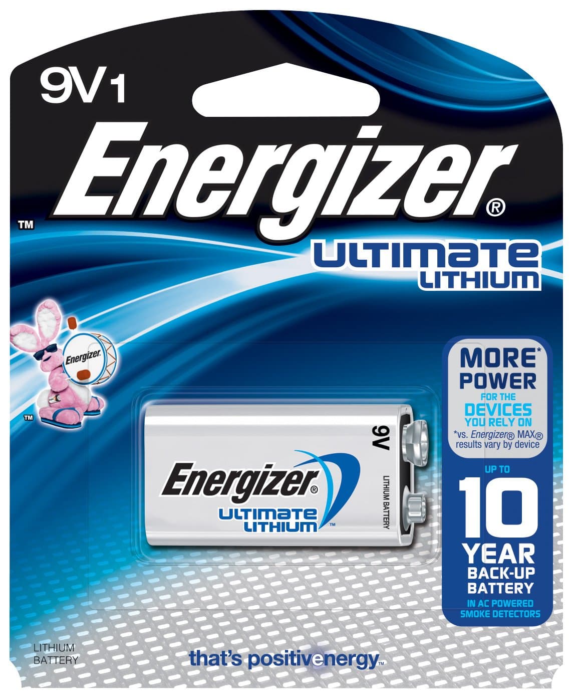 Energizer Ultimate Lithium 9 Volt Battery