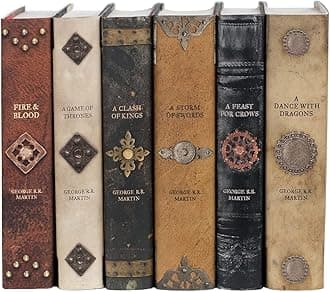 Juniper Books Game of Thrones | Six-Volume Hardcover Set with Custom Designed Dust Jackets | Author George R. R. Martin