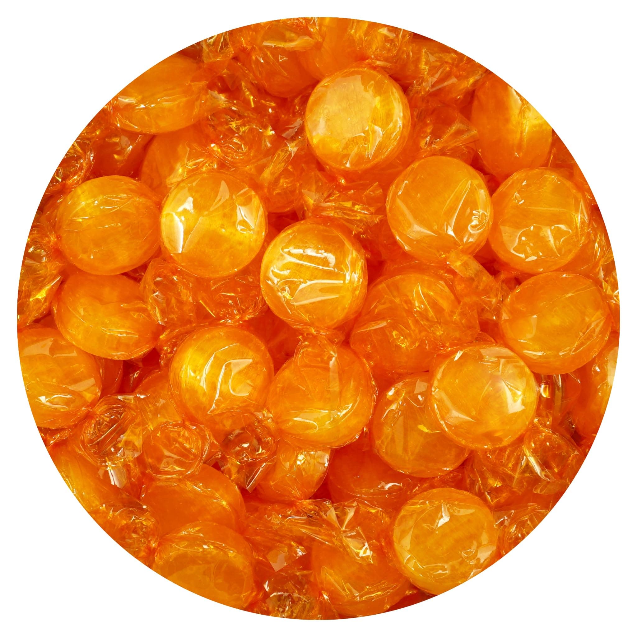 Butterscotch Hard Candy - 5lb Bulk Bag (Approx. 375 pcs) - Individually Wrapped Butterscotch Candy Discs - & Candy