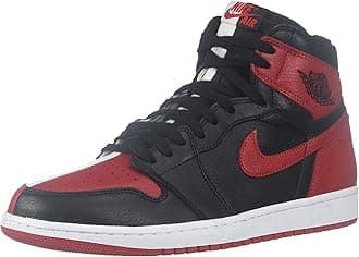 Jordan Nike Men's Air 1 Retro High OG NRG Black/Red/White 861428-061 (Size: 9.5)