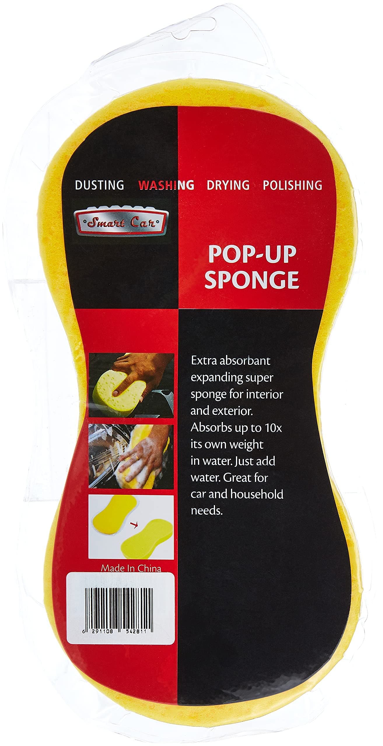 Smart Car Pop Up Sponge, Sc-009, Assorted Colors