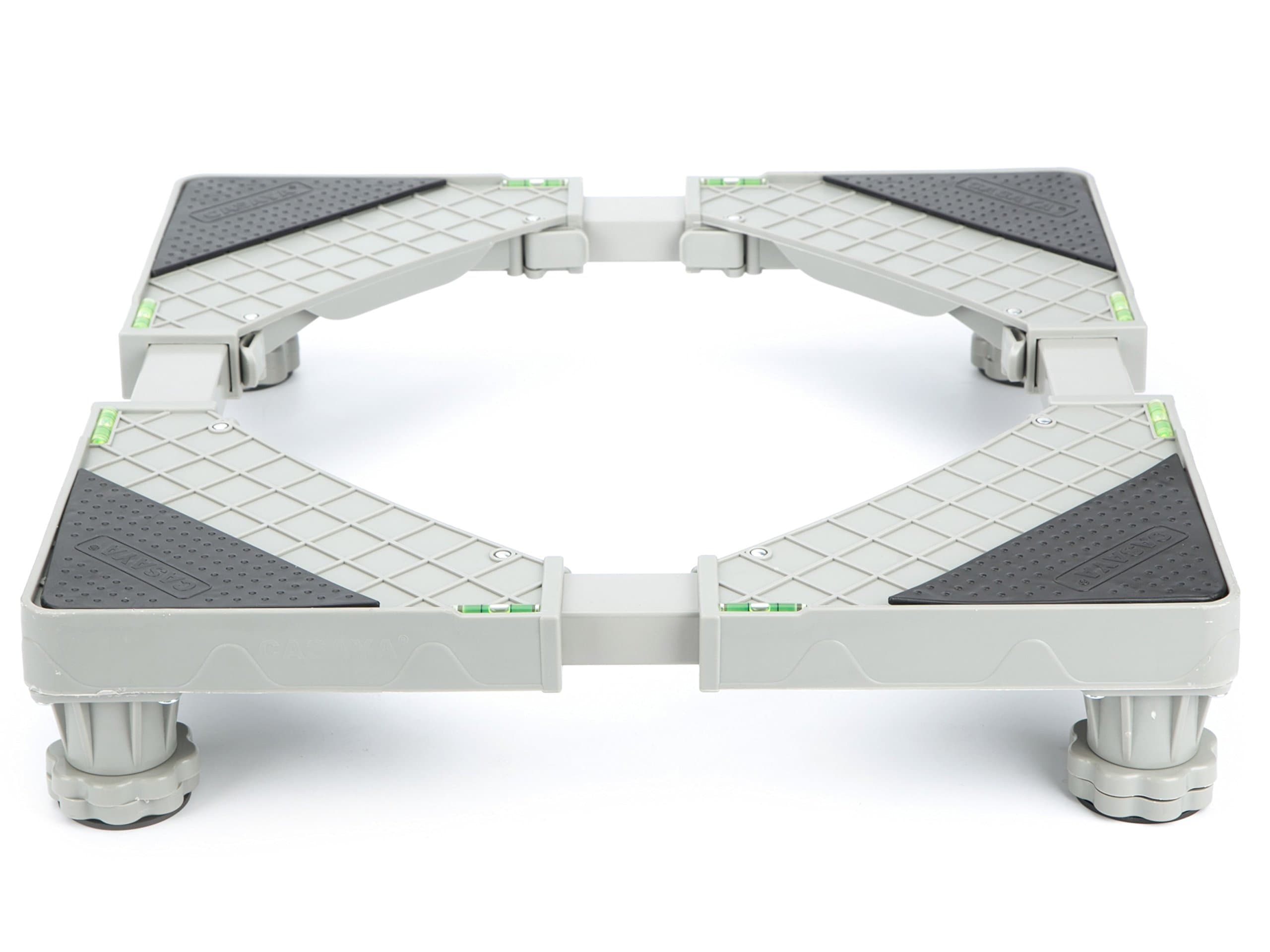 LUCKUP 4 Strong Feet Multi-functional Adjustable Base for Dryer,Washing Machine and Refrigerator,Grey