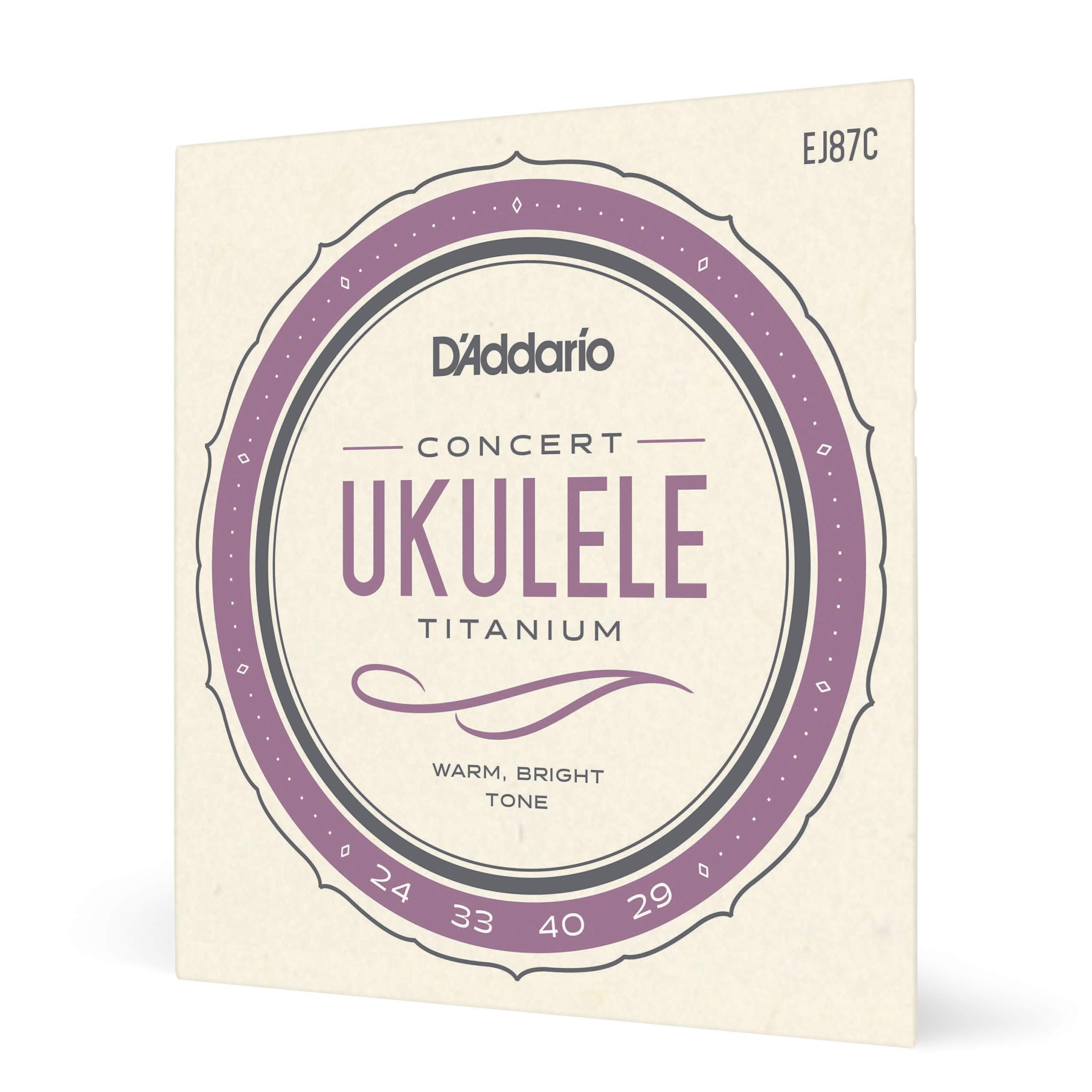 D'Addario EJ87C Titanium Ukulele Strings, Concert