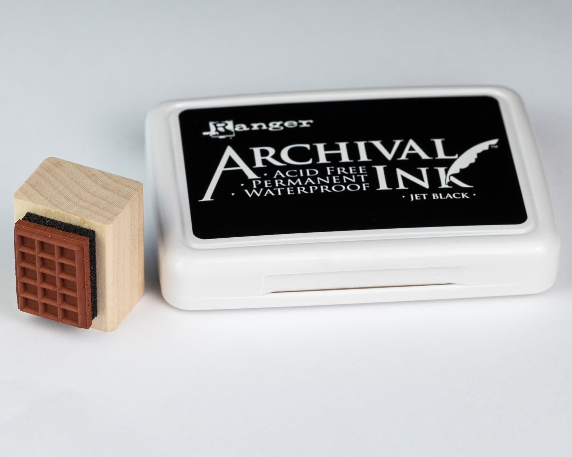 Mini 4 String Chord Rubber Stamp with ink pad