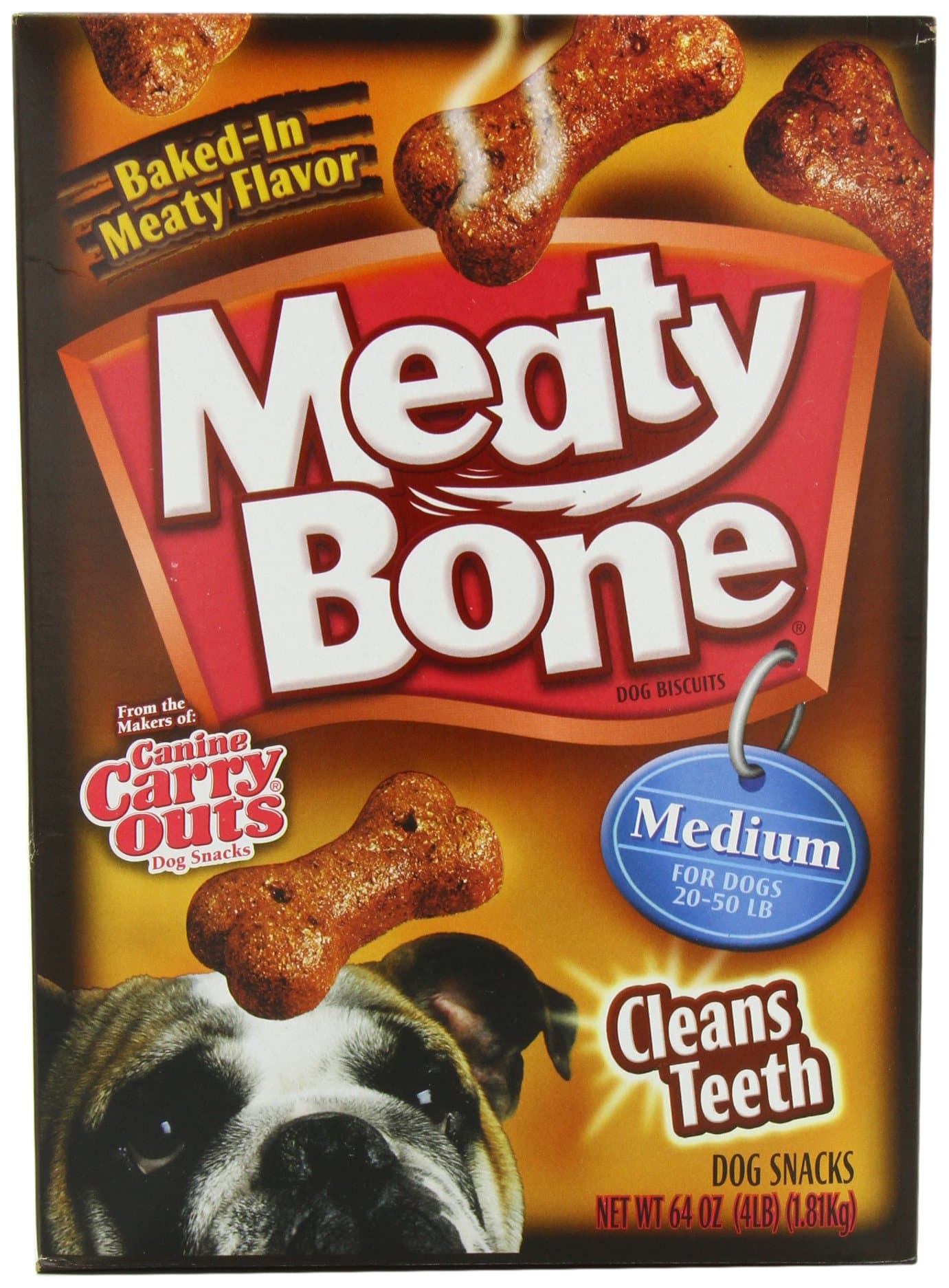 Meaty Bone Medium Dog Snacks, 64-Ounce