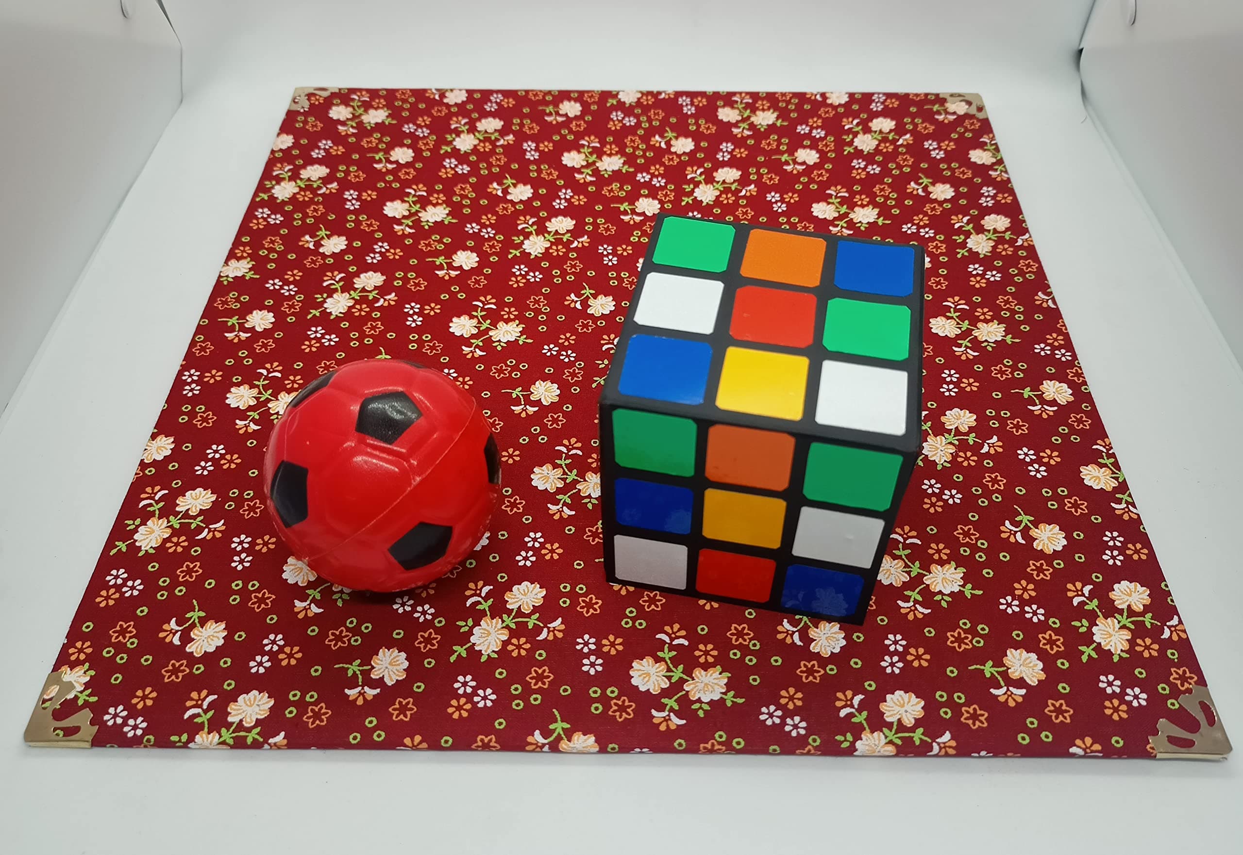 A SARKAR MAGIC SHOP Drop Change Cube Magic Trick/Rubi Cube to Ball Change Magic ON Tray