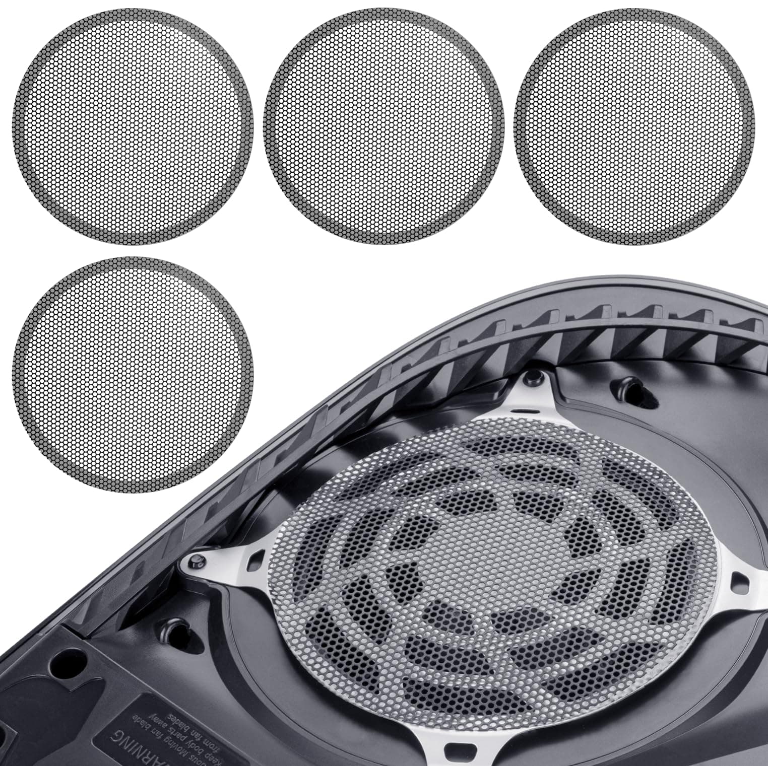 4 Pack Dust Filter for PS5 Heatsink Fan, Dust Cover with Cooling Vents for PS5 Heatsink Fan