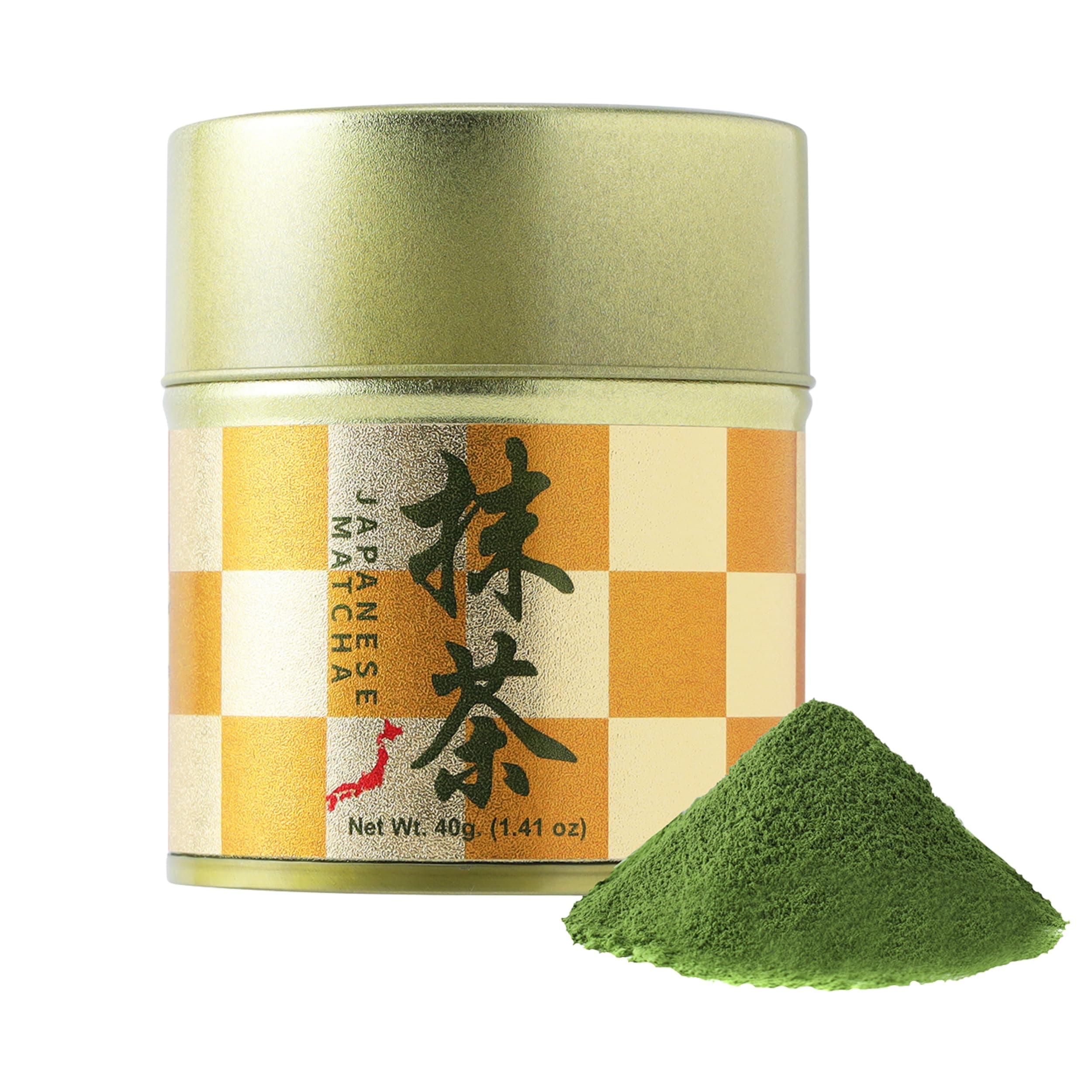Kyoto Uji Matcha Powder - Japanese ceremonial grade Kyoto Uji First Harvest Stone-Milled Green Tea (40g / 1.4oz) - GOLD -