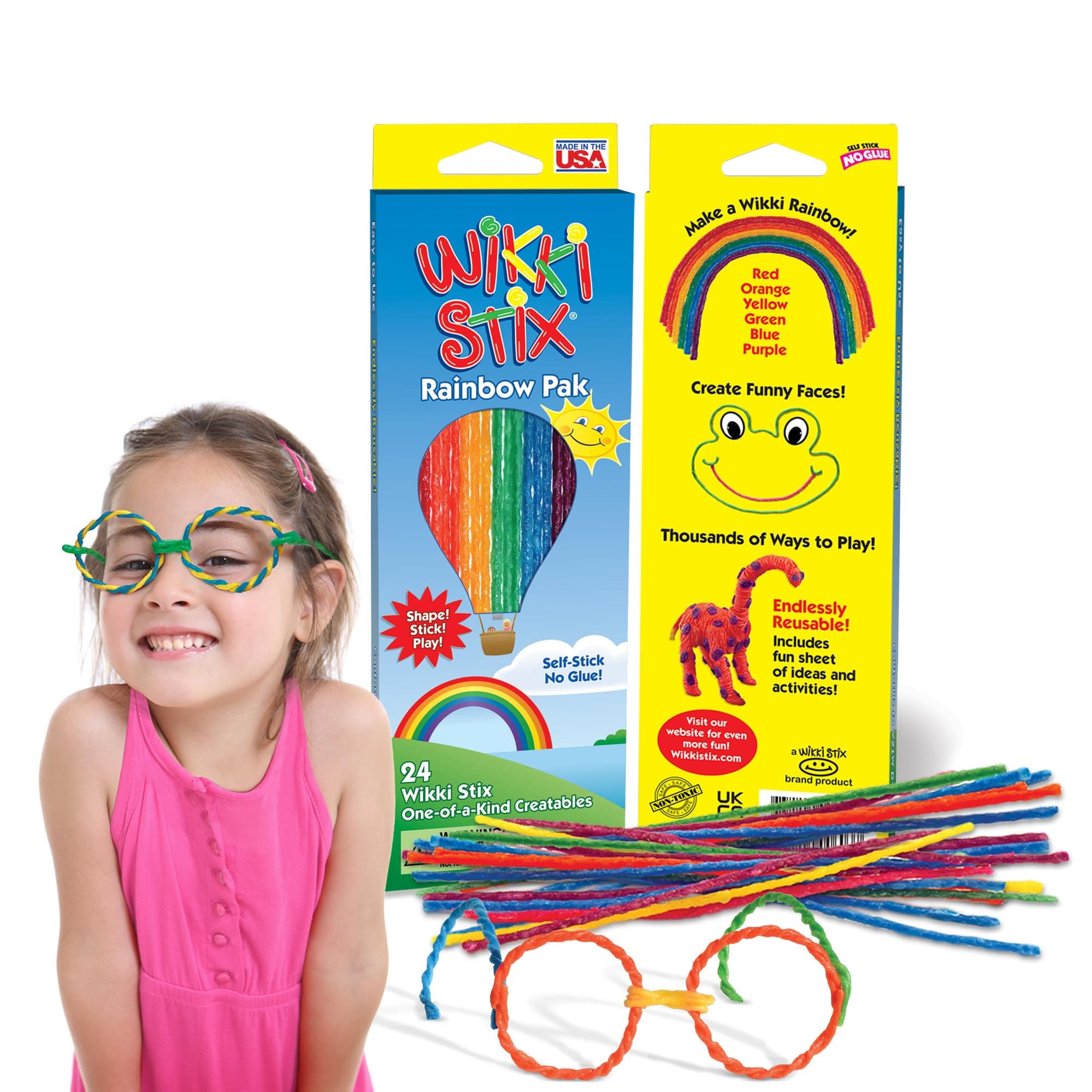 WikkiStix BrainBox Rainbow Pack Games