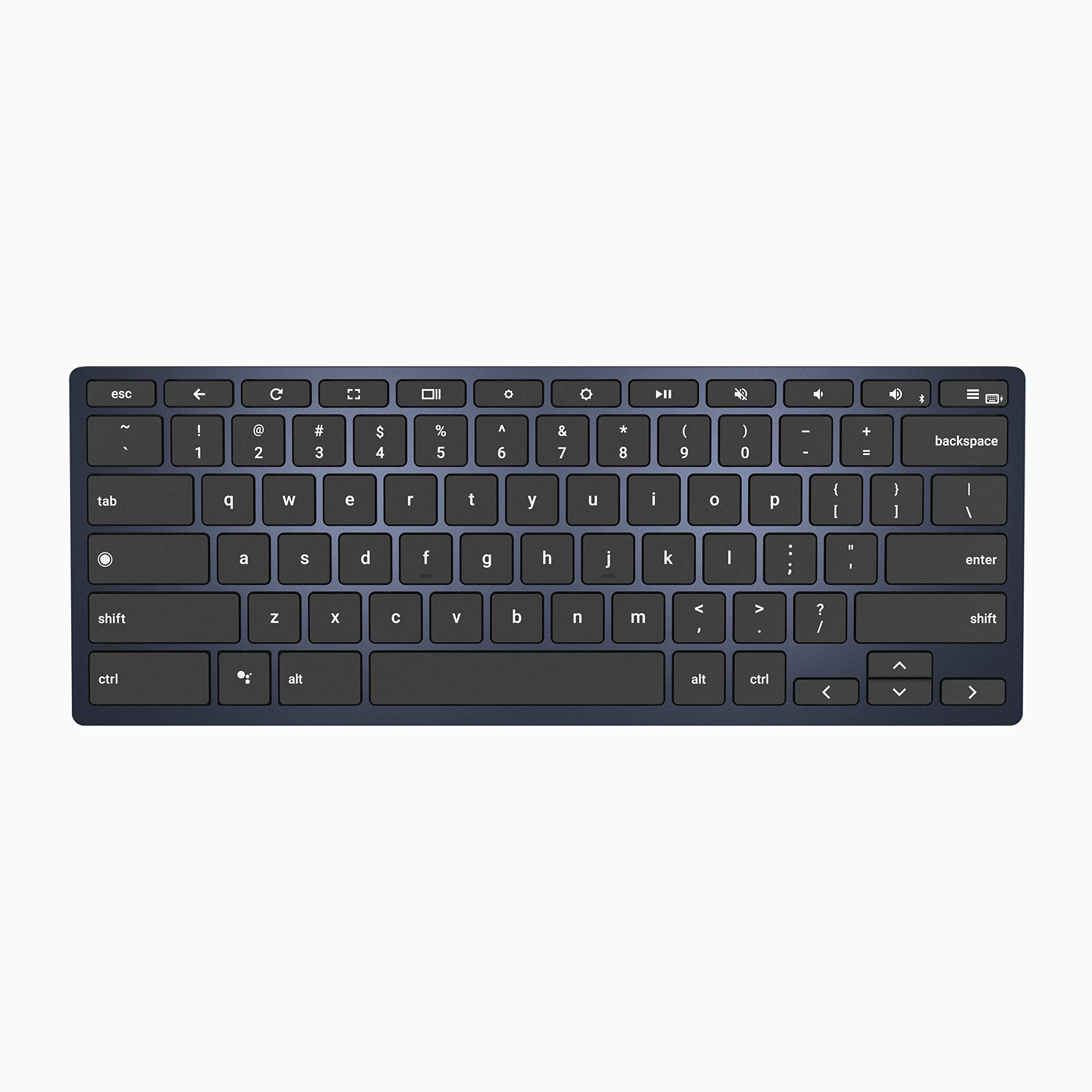 Brydge C-Type Wireless Bluetooth/USB Wired Desktop Keyboard for Chrome OS | Built-in Google Assistant Key & Dedicated Chrome OS Keys | Dual Connectivity (USB-C + Bluetooth 4.1)